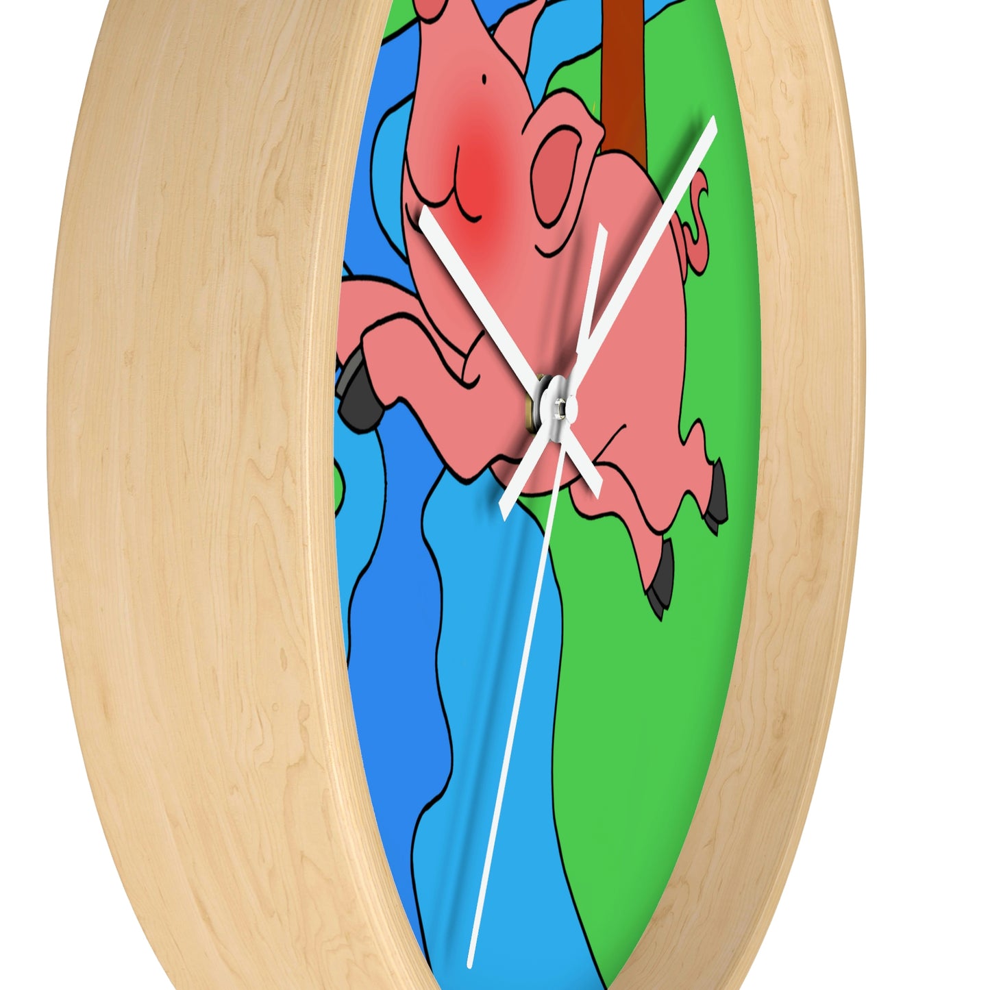 Anansi and the Market Pig! Wall clock