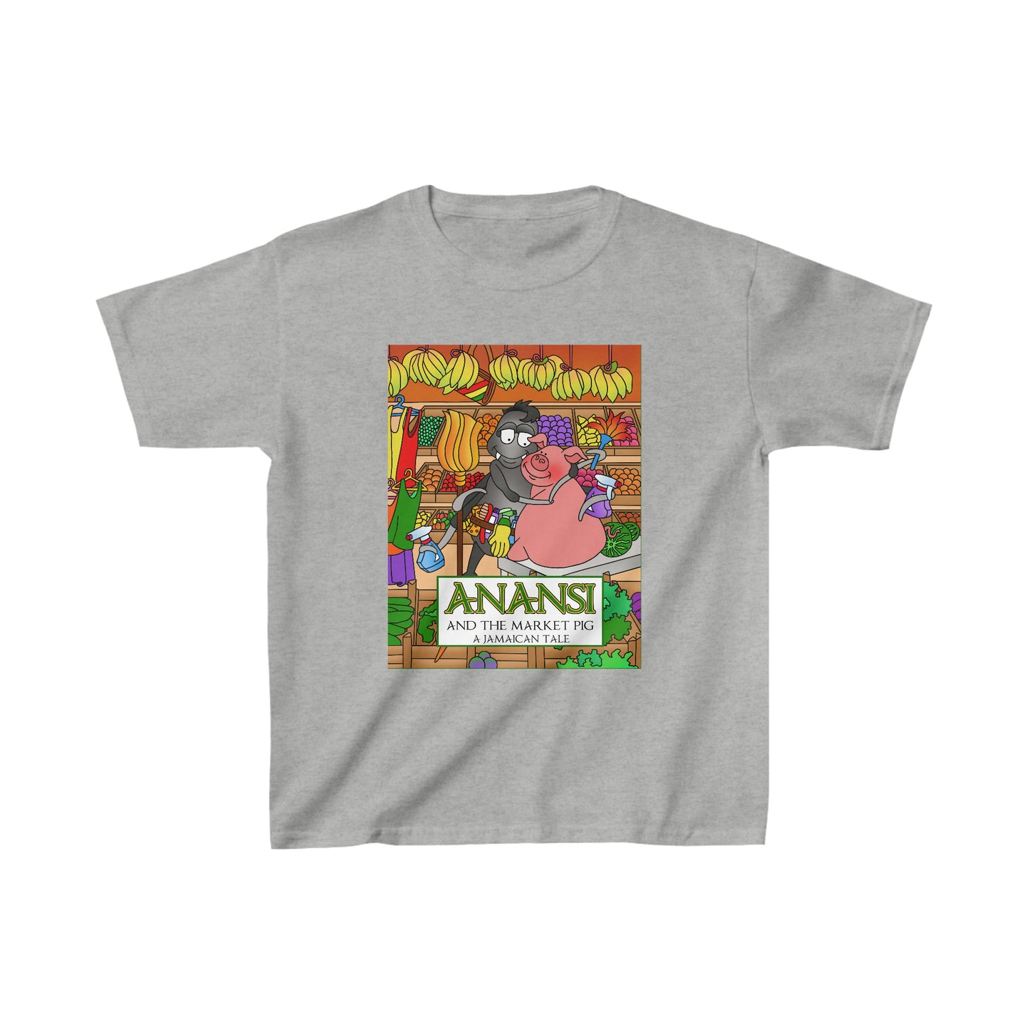 Anansi and the Market Pig Kids Heavy Cotton™ Tee