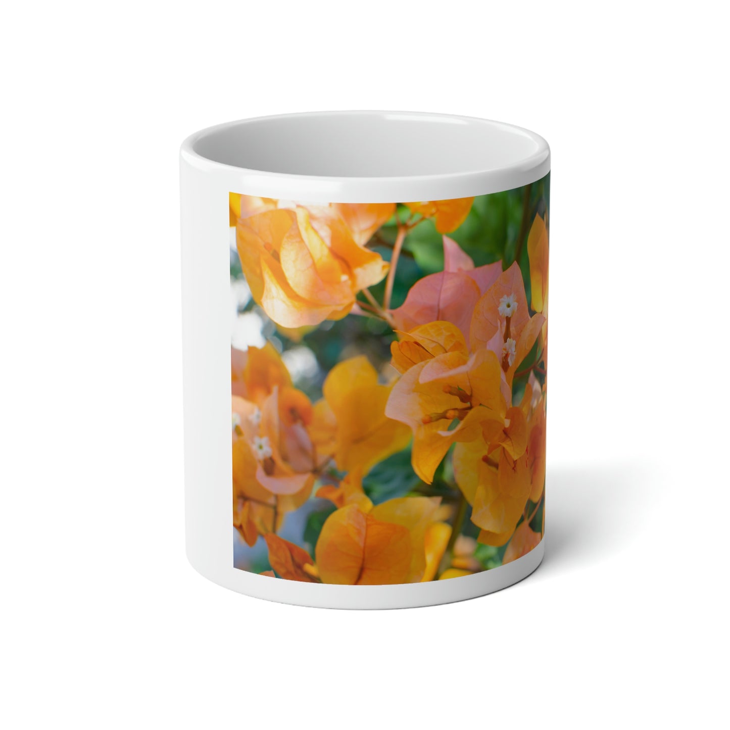 Flowers 29 Jumbo Mug, 20oz