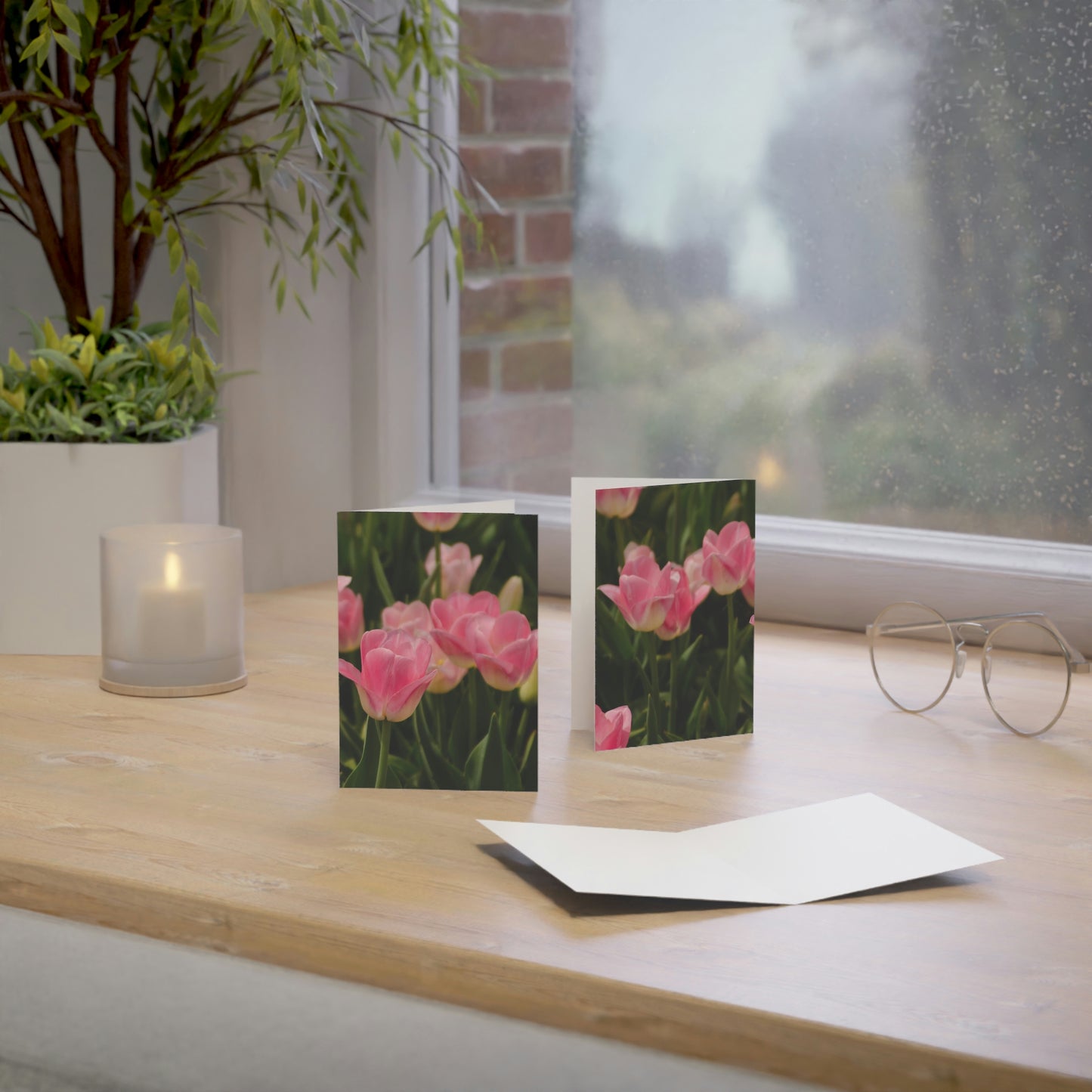 Flowers 17 Greeting Cards (1, 10, 30, and 50pcs)
