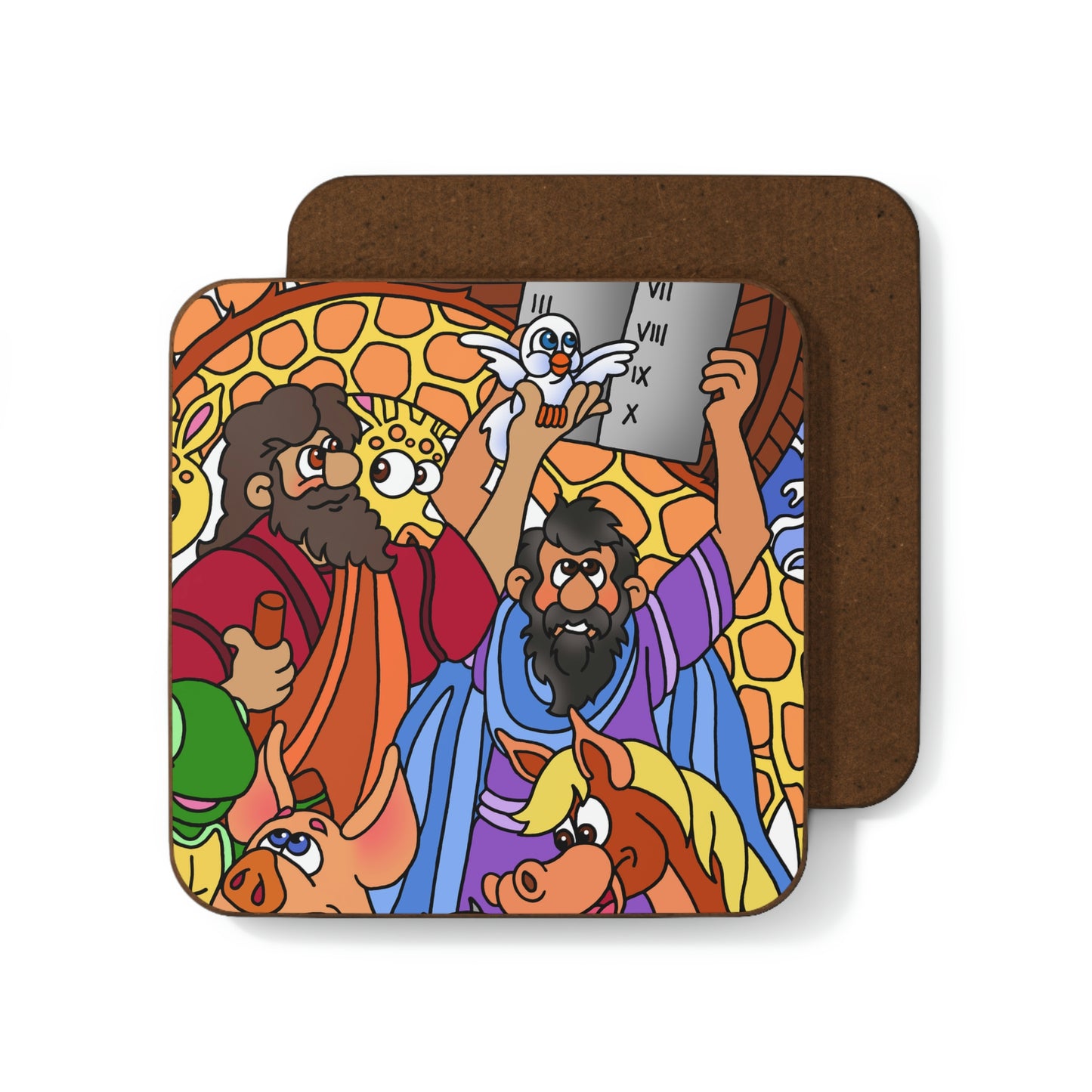 Hark and Harold Angel Sing! Hardboard Back Coaster