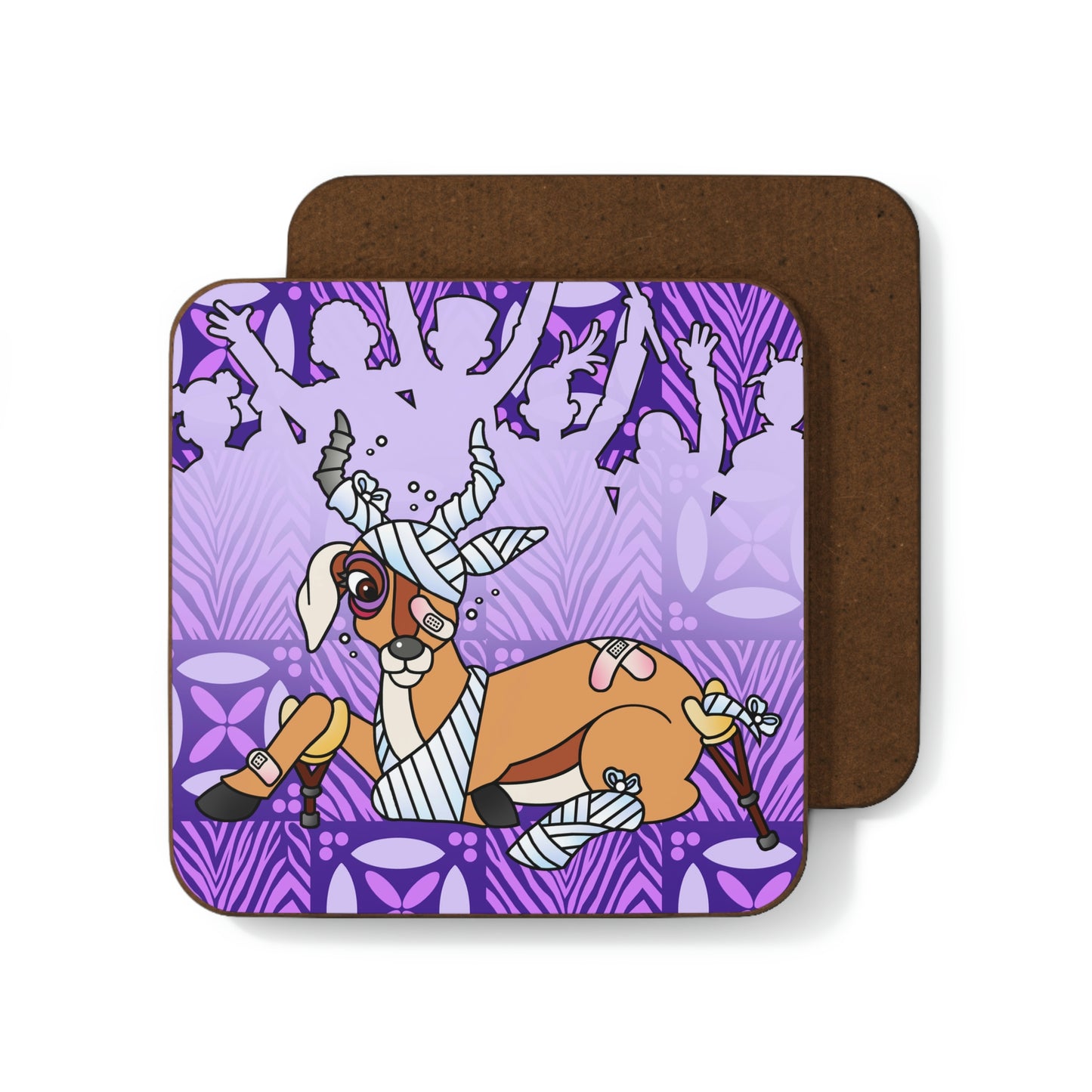 The Day that Goso Fell! Hardboard Back Coaster