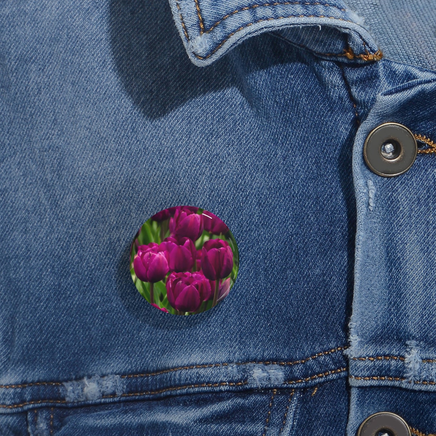 Flowers 20 Round Pins