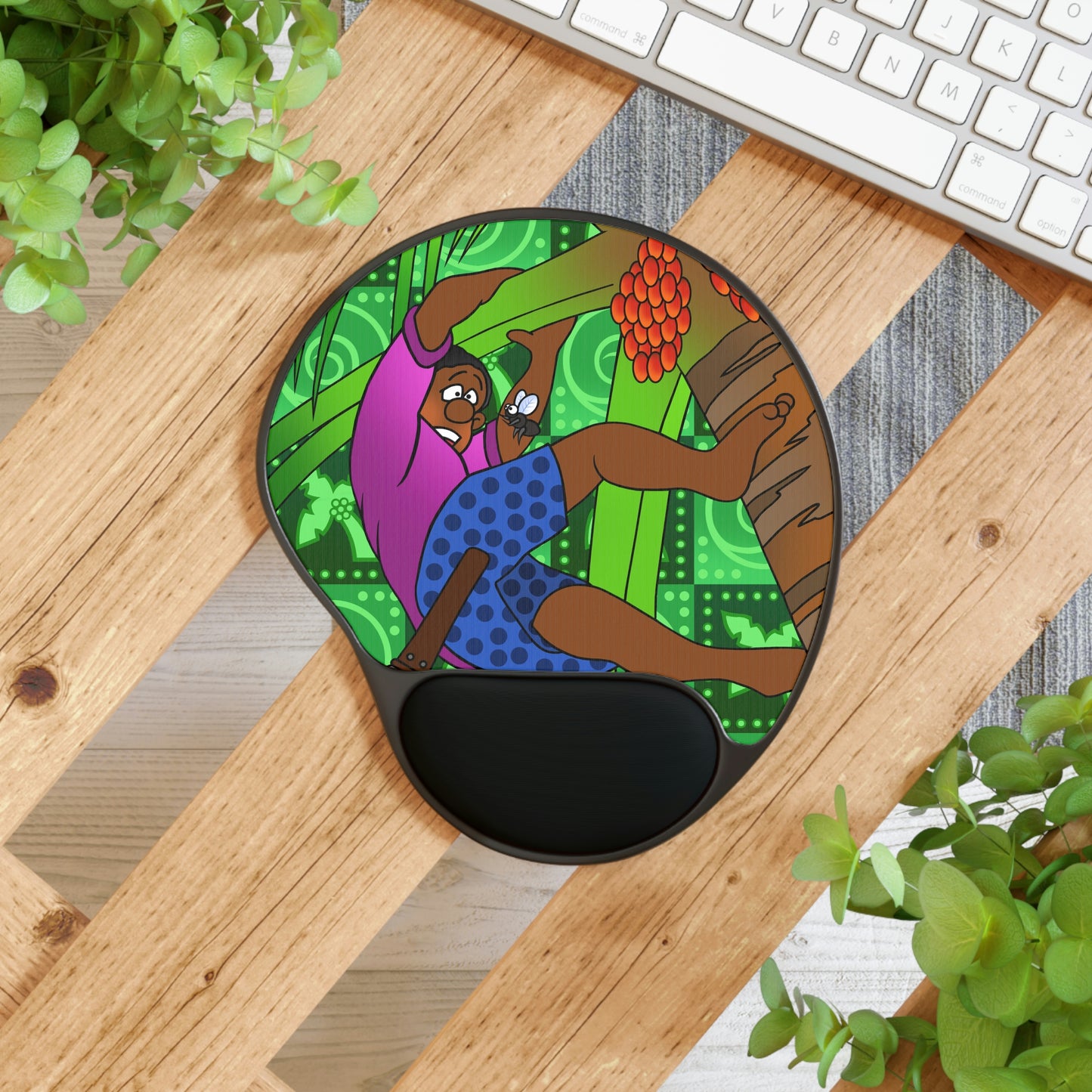 A Fowl Chain of Events! Mouse Pad With Wrist Rest