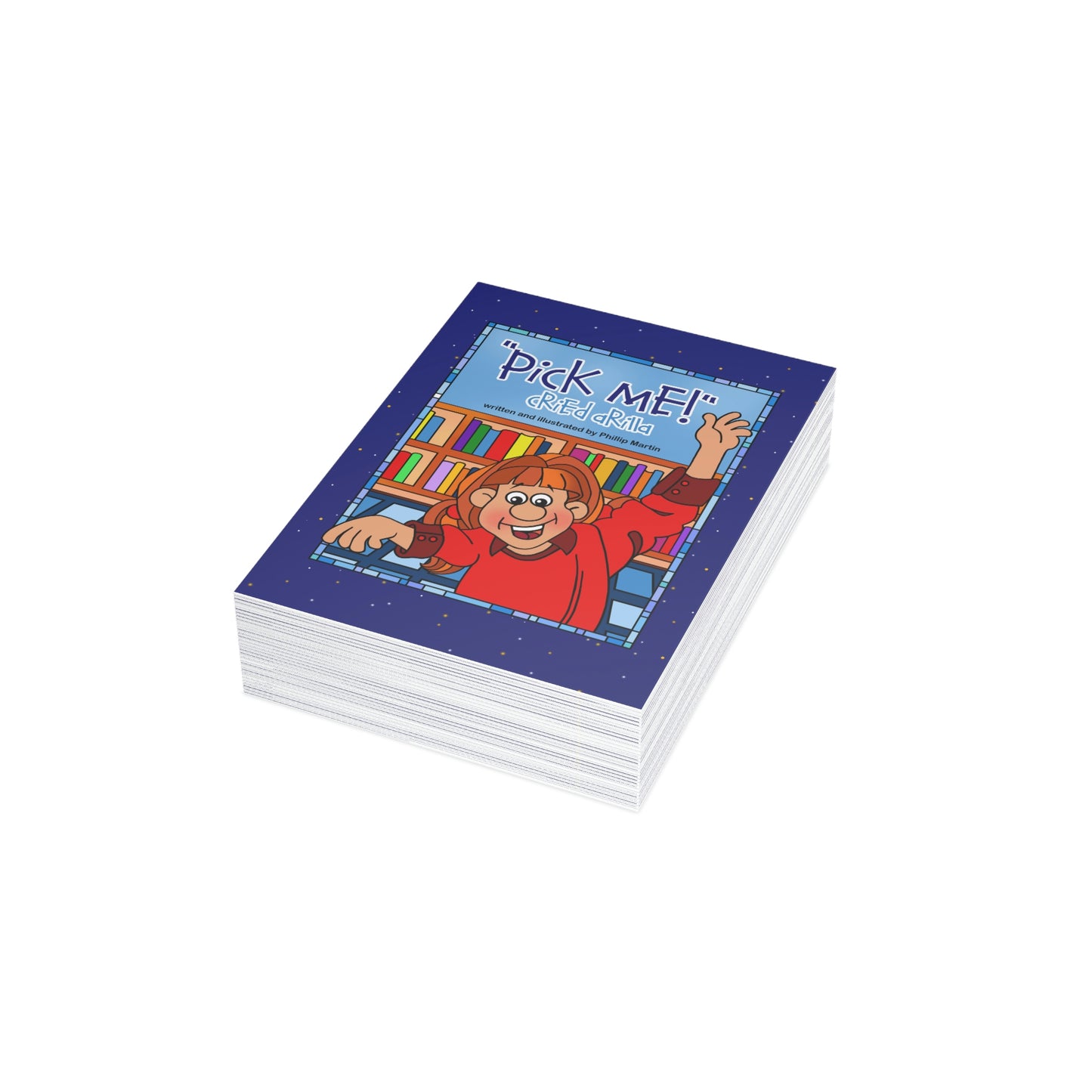 Pick Me Cried Arilla Greeting Cards (1, 10, 30, and 50pcs)