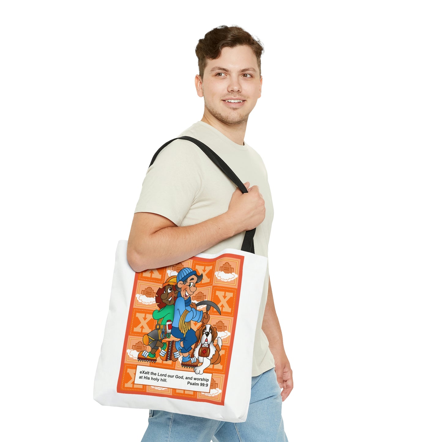 The Bible as Simple as ABC X AOP Tote Bag
