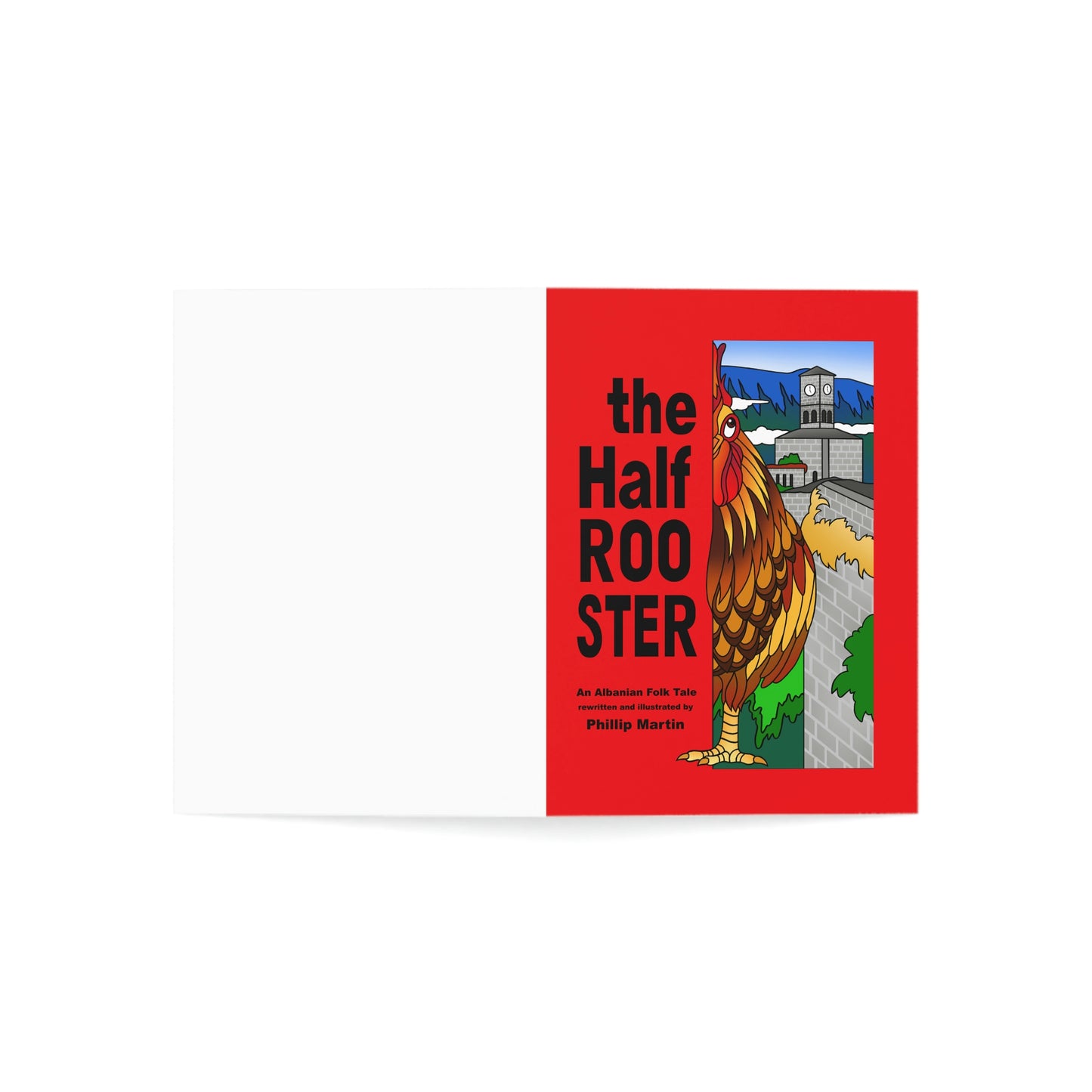 The Half Rooster Greeting Cards (1, 10, 30, and 50pcs)