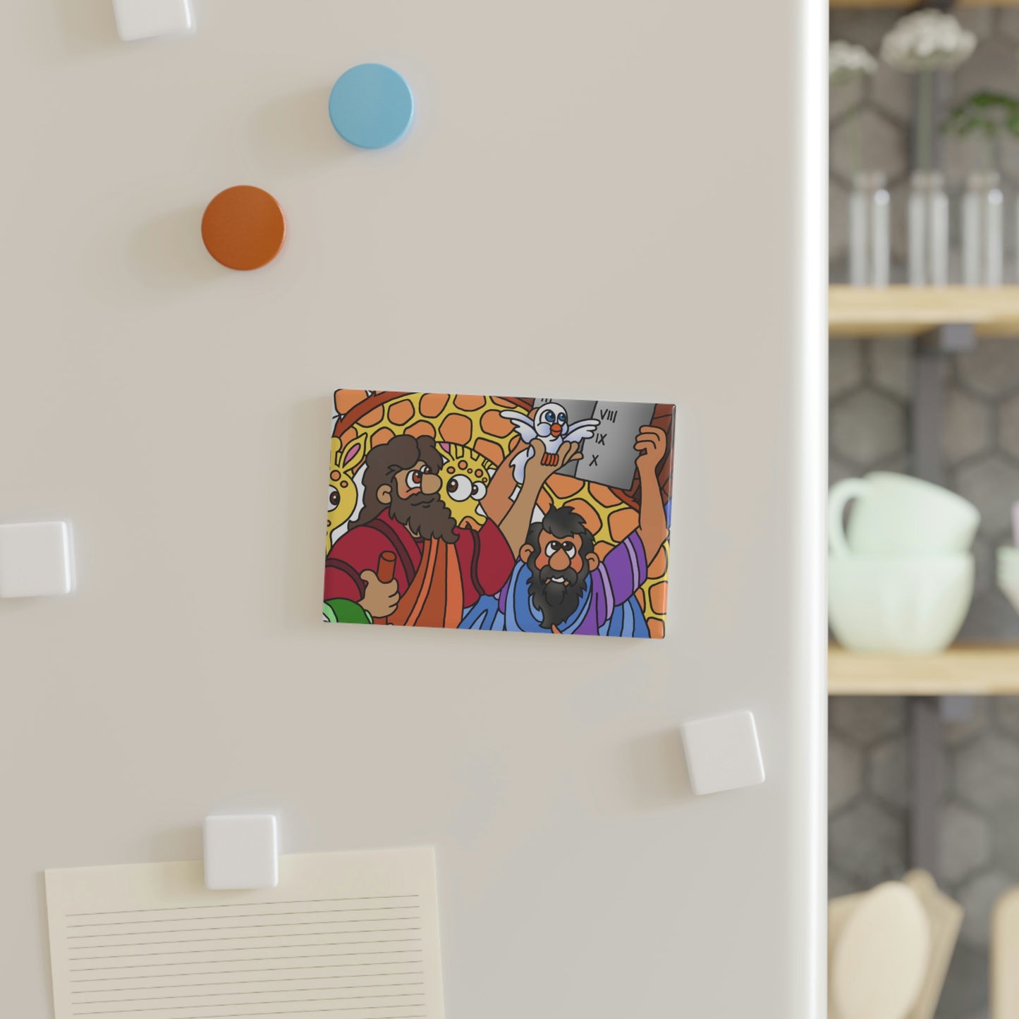Hark and Harold Angel Sing! Button Magnet, Rectangle (1 & 10 pcs)