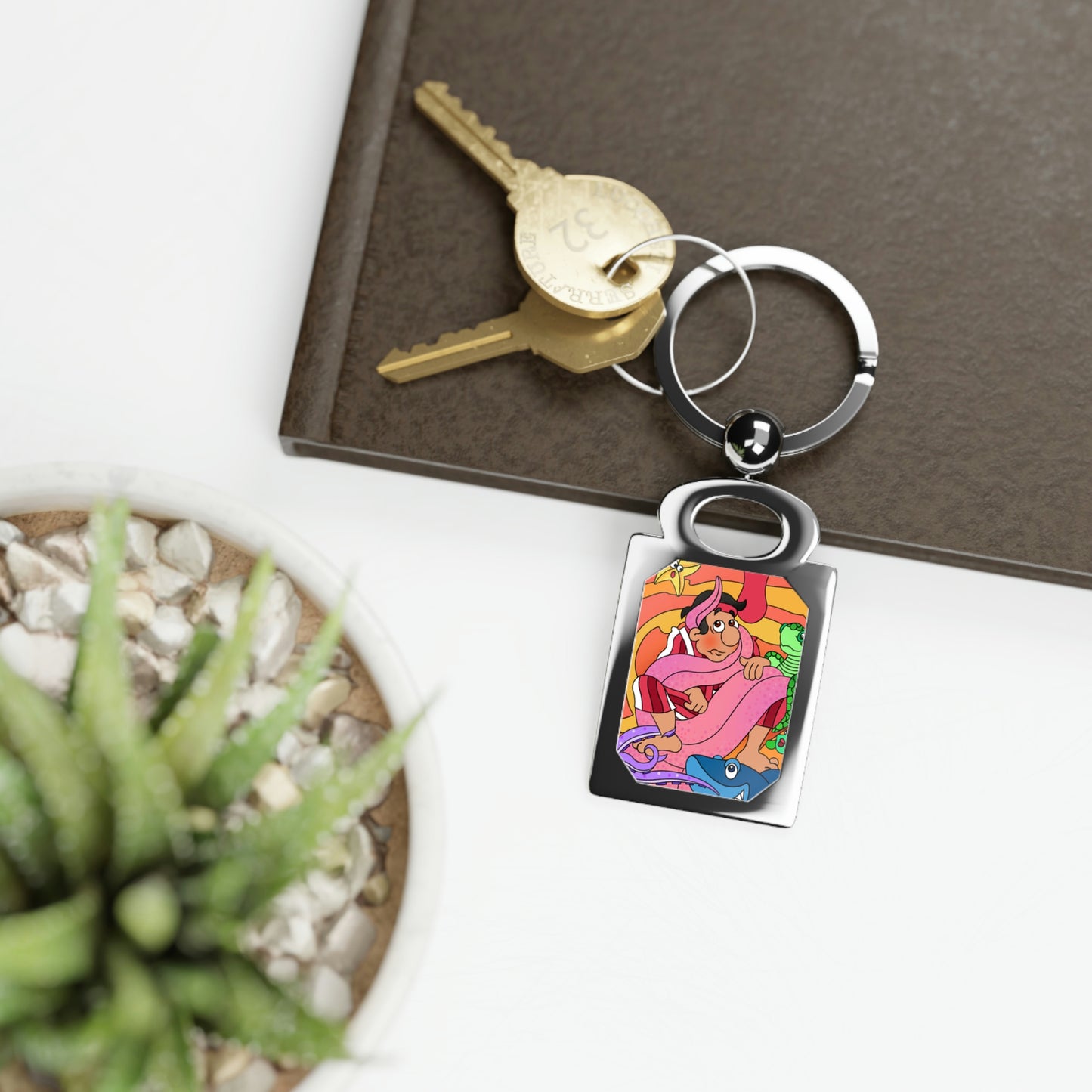 The Story of Jonah Rectangle Photo Keyring
