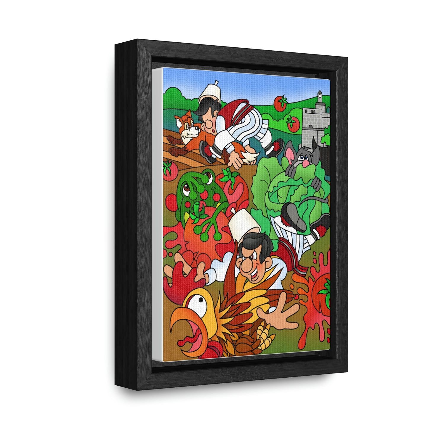 The Half Rooster! Gallery Canvas Wraps, Vertical Frame