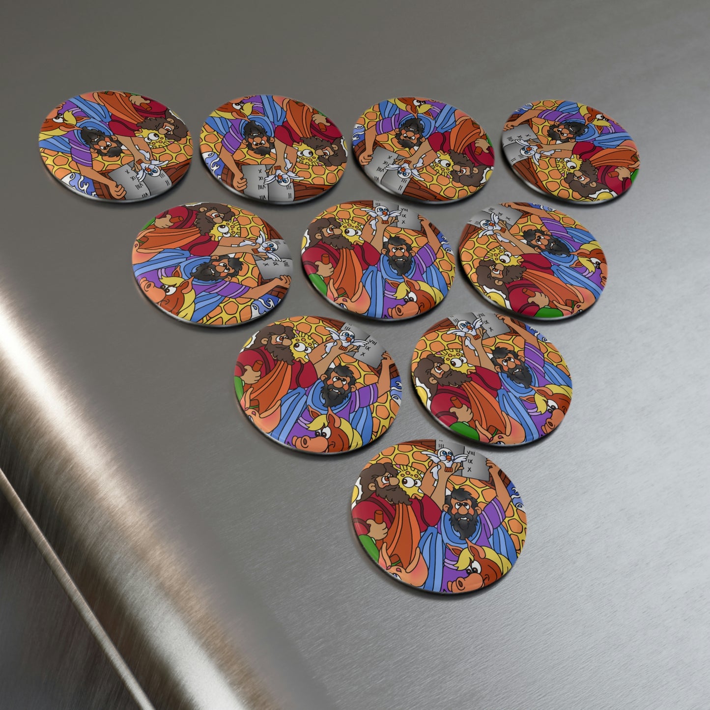 Hark and Harold Angel Sing! Button Magnet, Round (1 & 10 pcs)