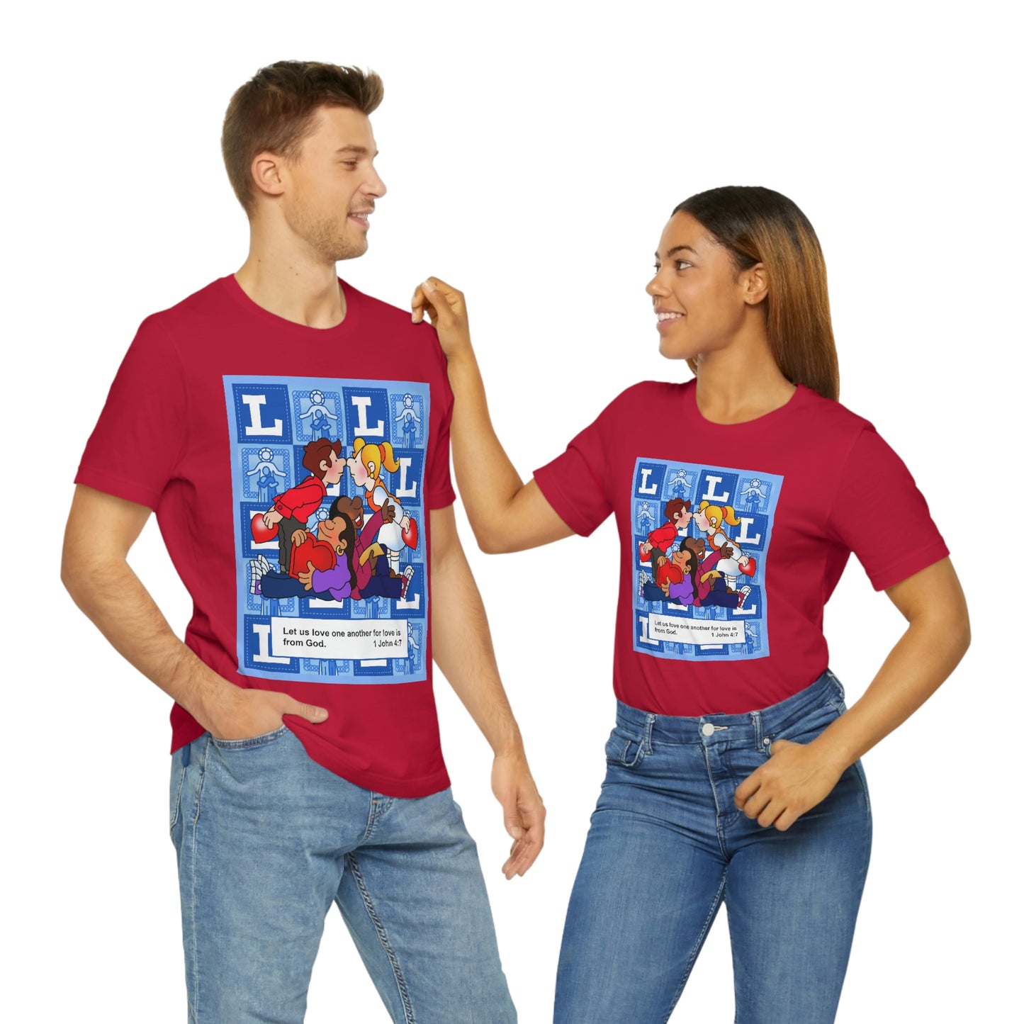 The Bible as Simple as ABC L Unisex Jersey Short Sleeve Tee