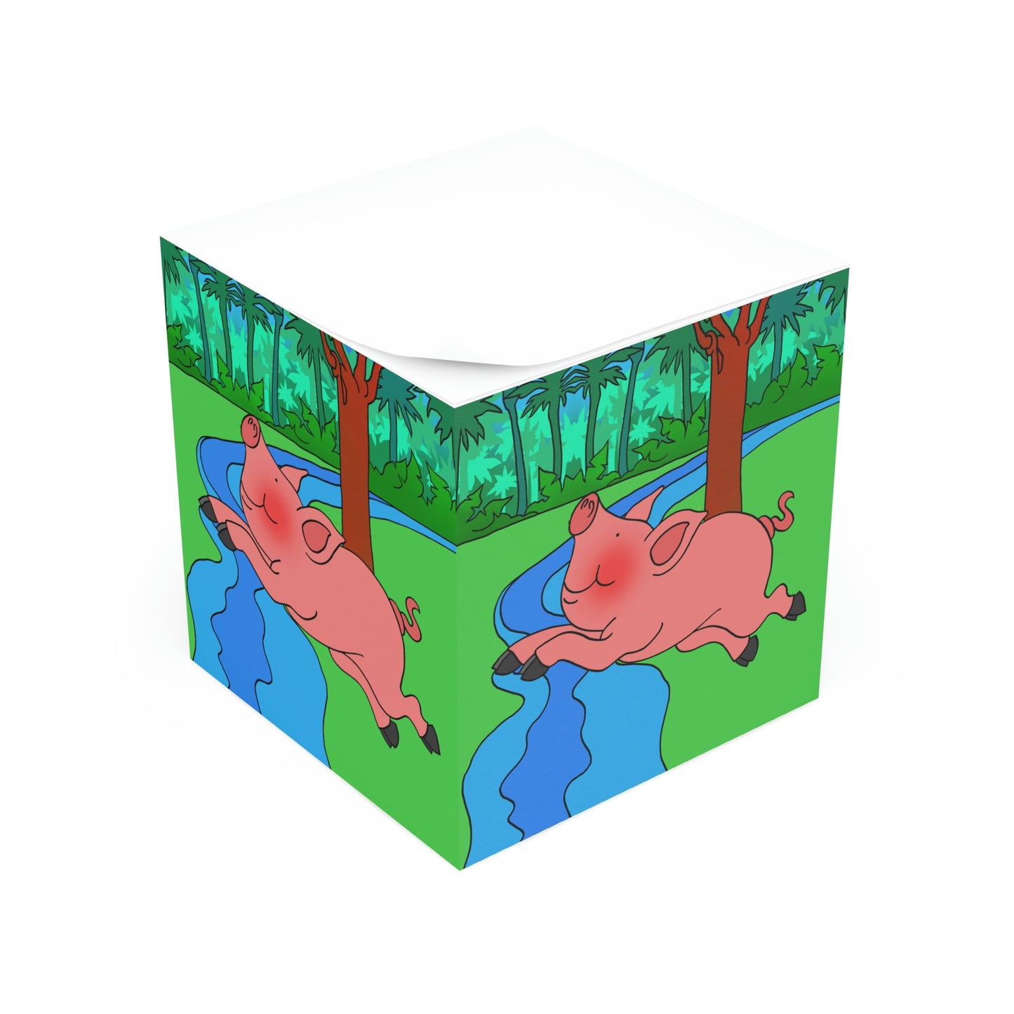 Anansi and the Market Pig! Note Cube