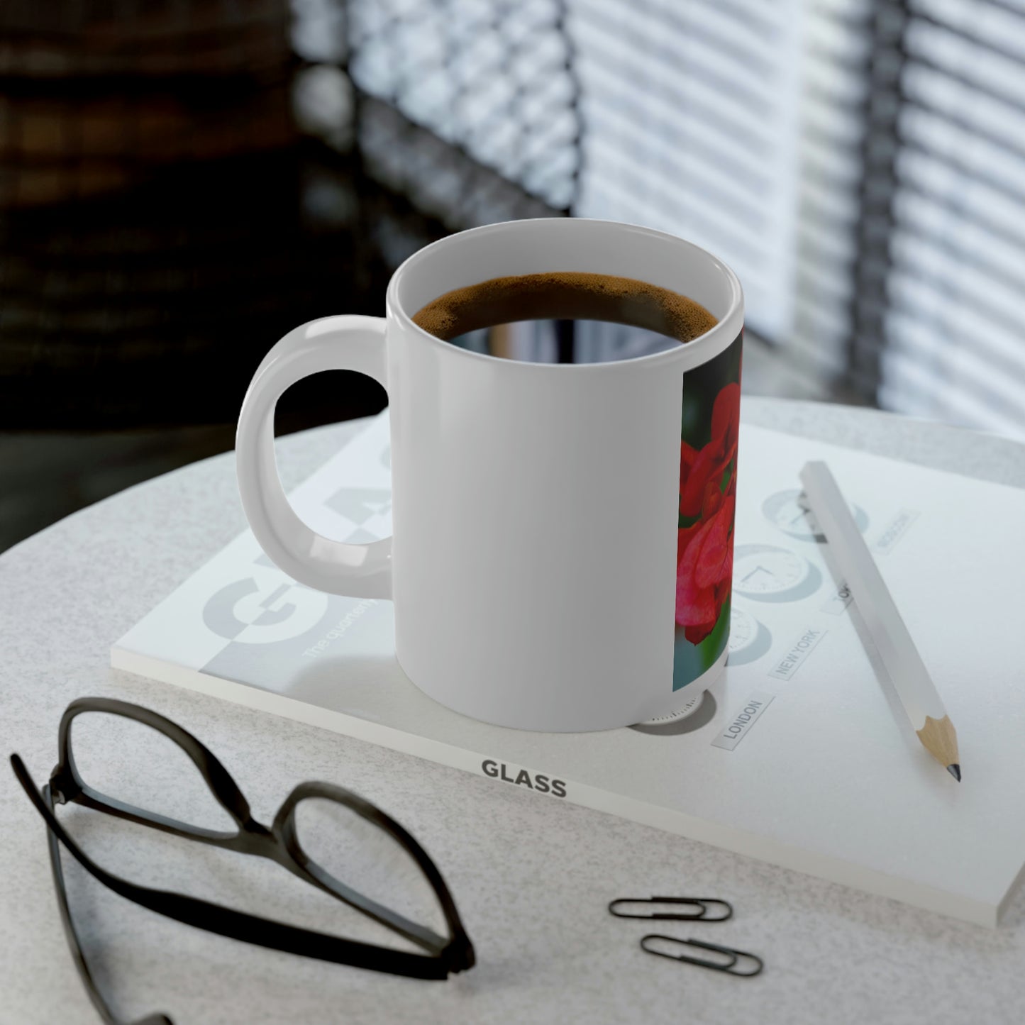 Flowers 28 Jumbo Mug, 20oz