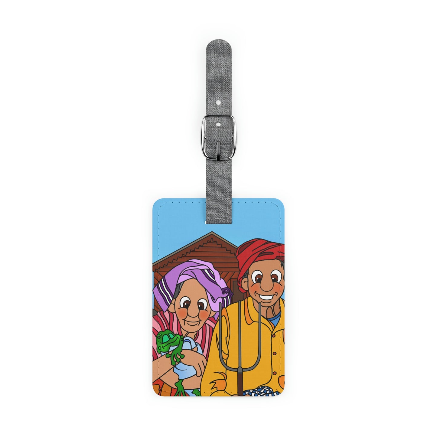 The Frog Princess Saffiano Polyester Luggage Tag, Rectangle