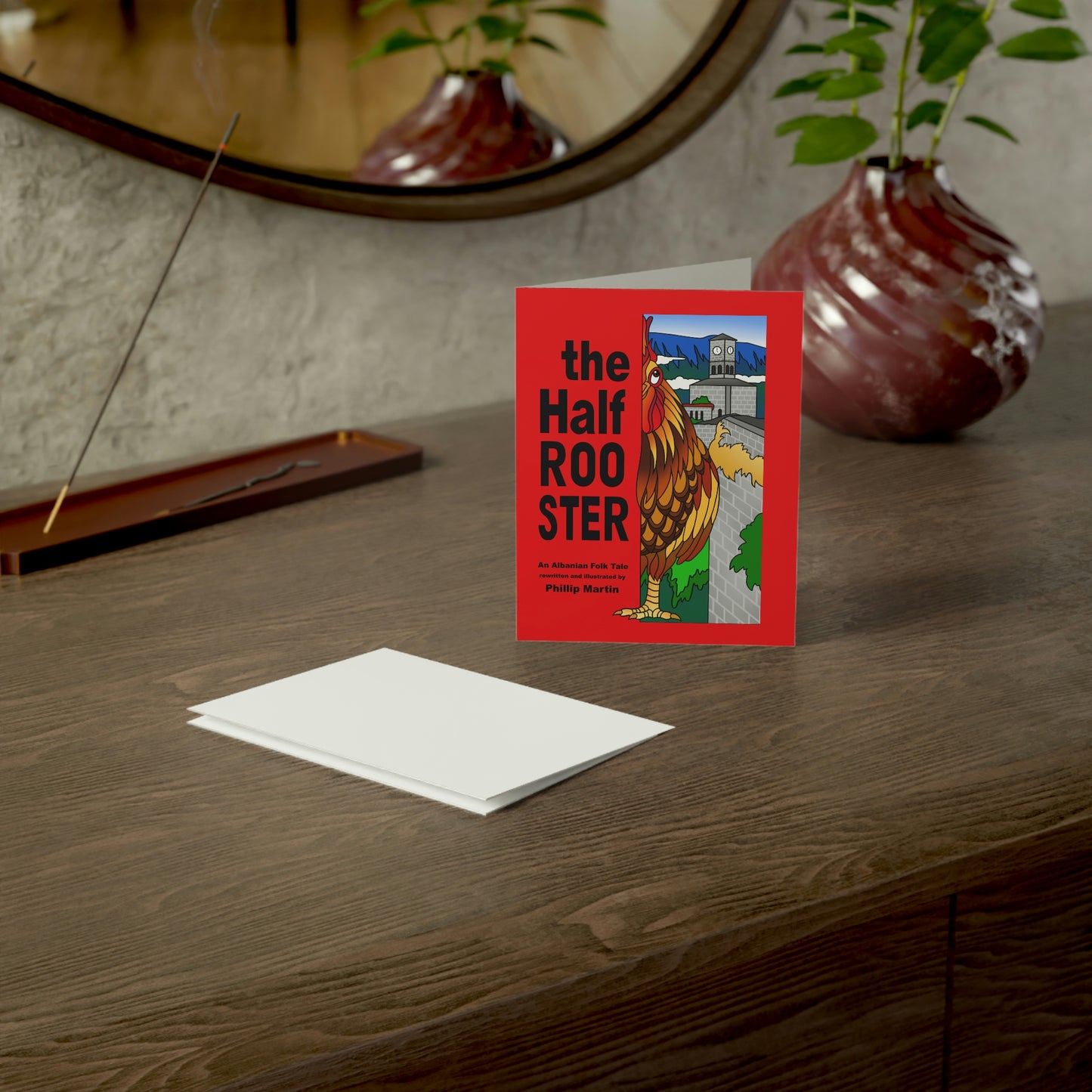 The Half Rooster Greeting Cards (1, 10, 30, and 50pcs)