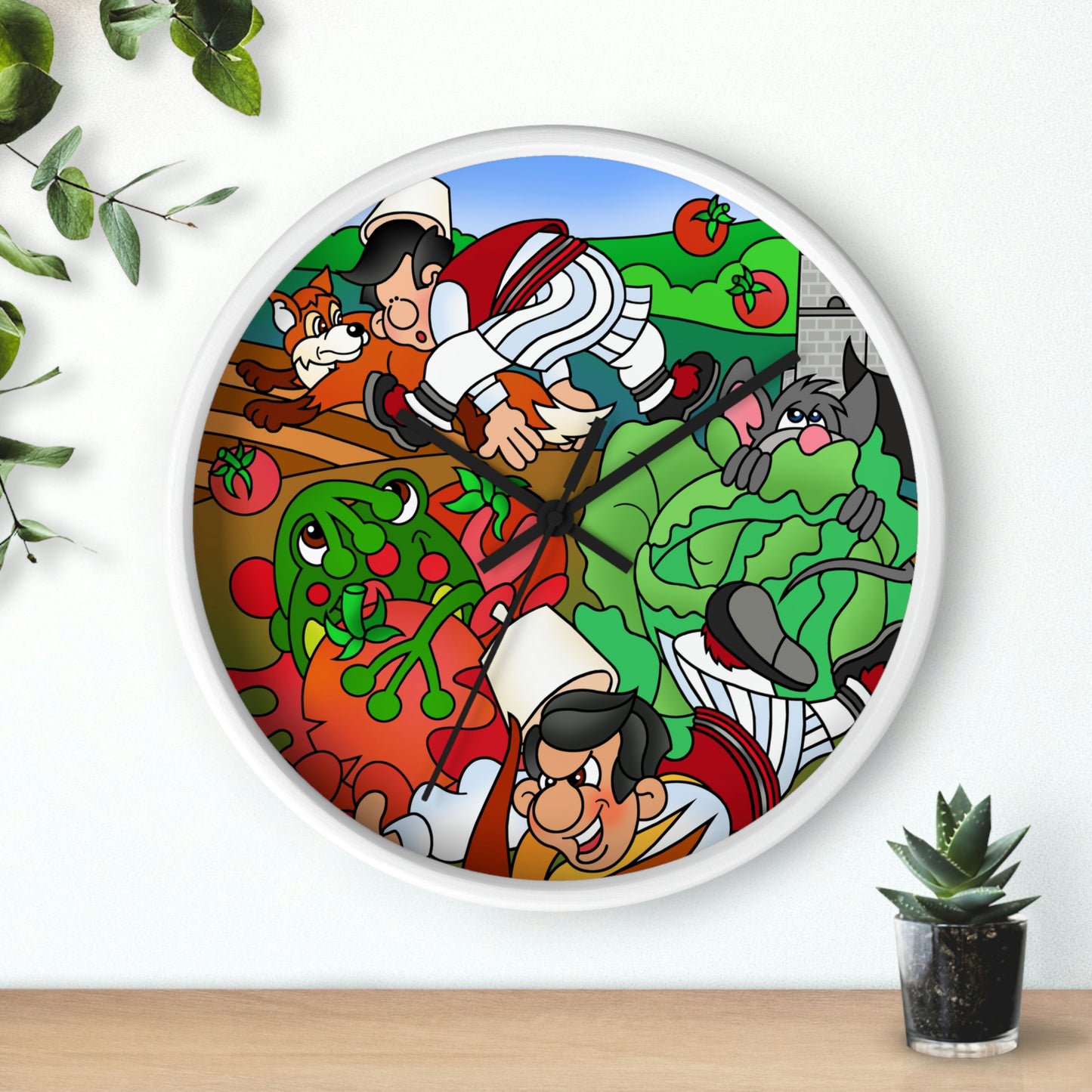 The Half Rooster! Wall clock