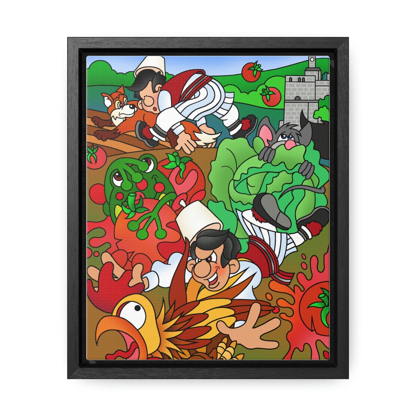 The Half Rooster! Gallery Canvas Wraps, Vertical Frame