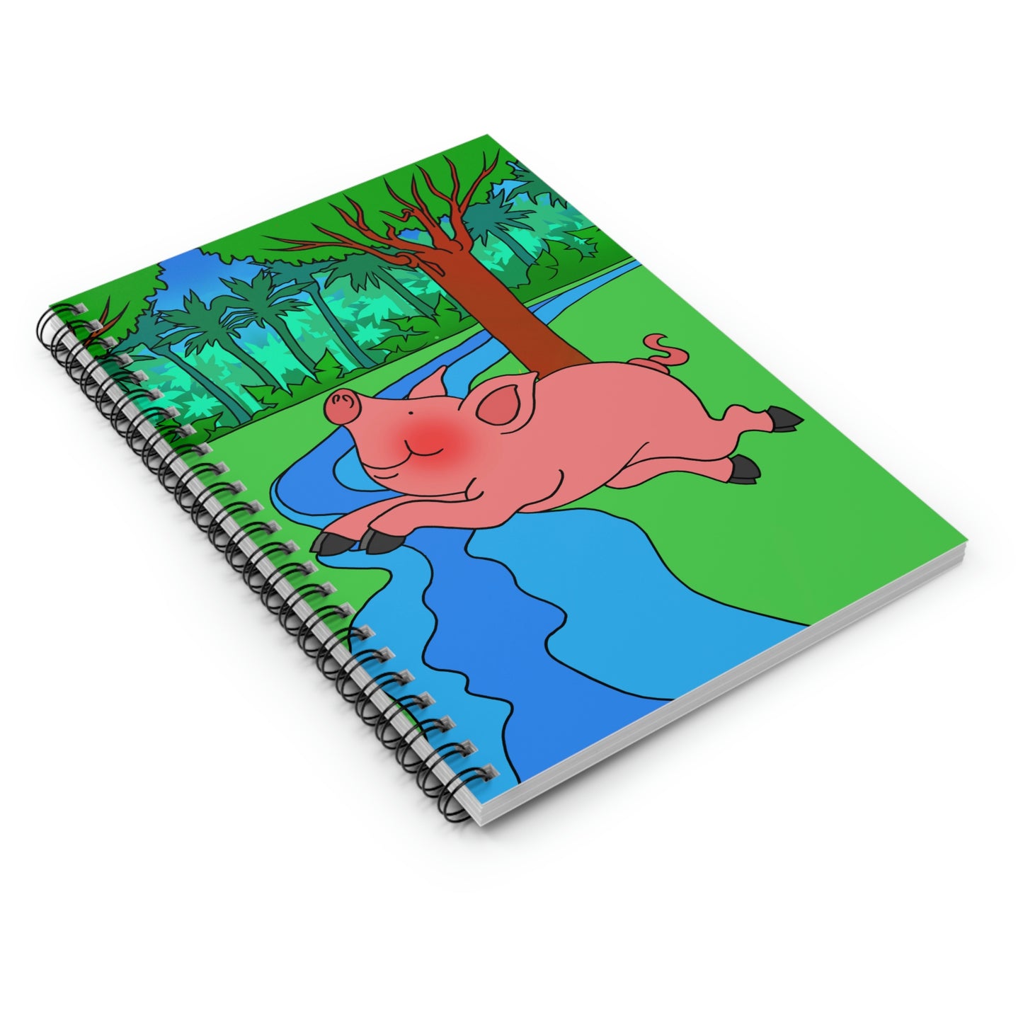 Anansi and the Market Pig! Spiral Notebook - Ruled Line