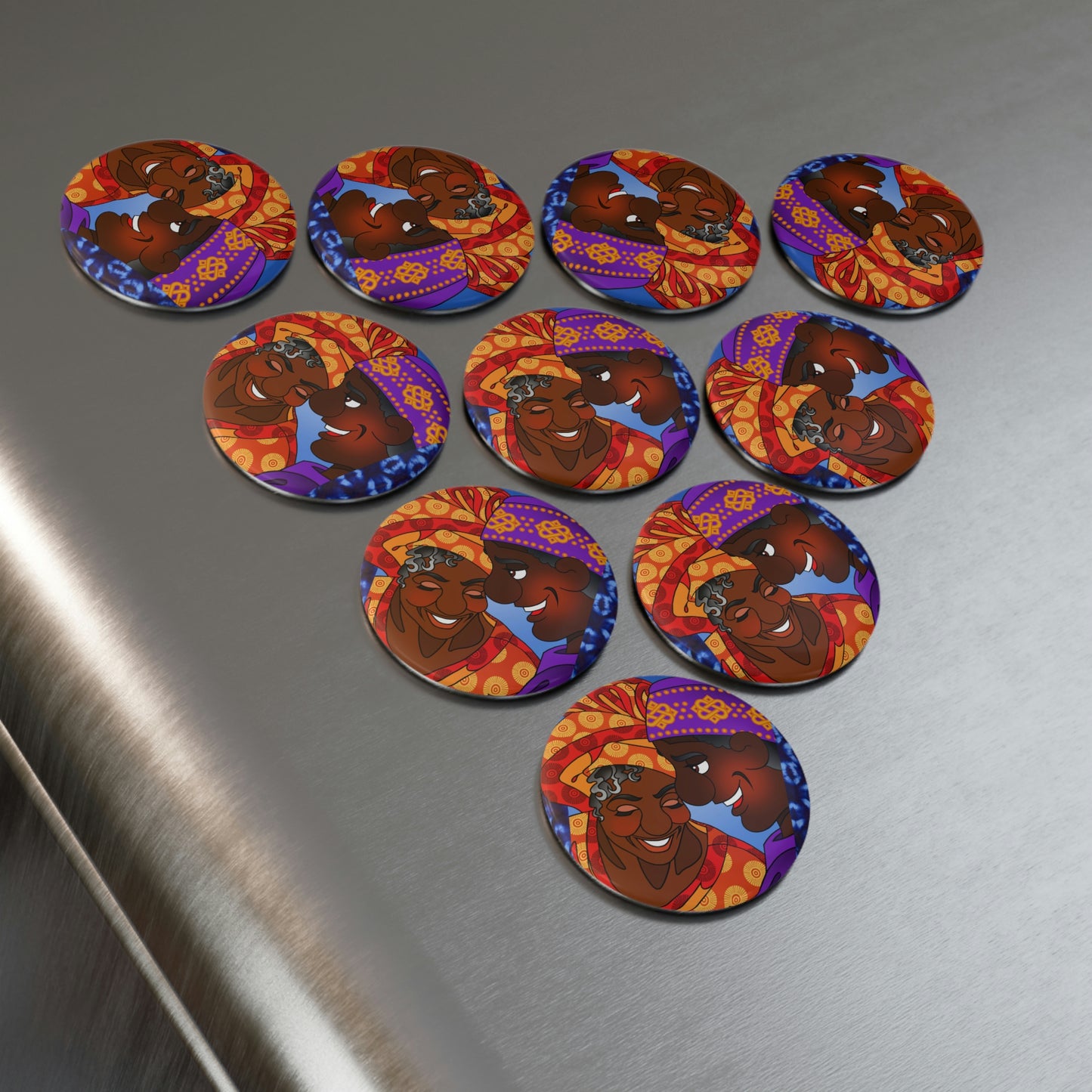 The Paramount Chief and One Wise Woman Button Magnet, Round (1 & 10 pcs)