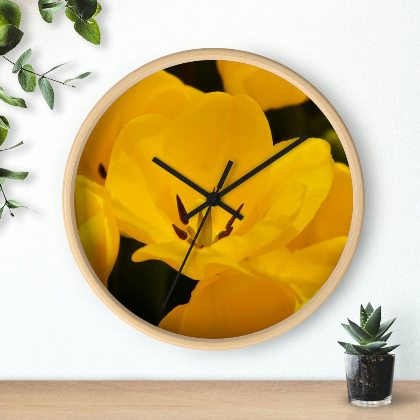 Flowers 16 Wall Clock