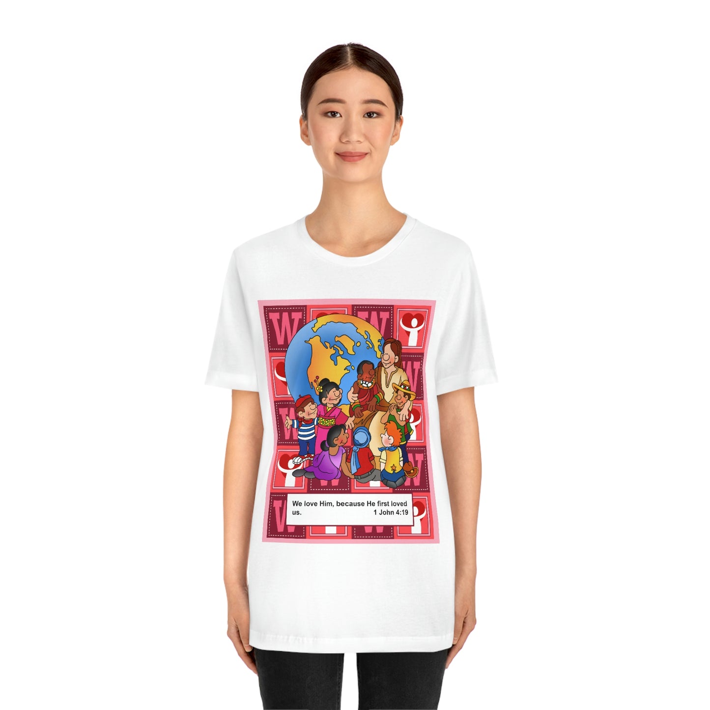 The Bible as Simple as ABC W Unisex Jersey Short Sleeve Tee