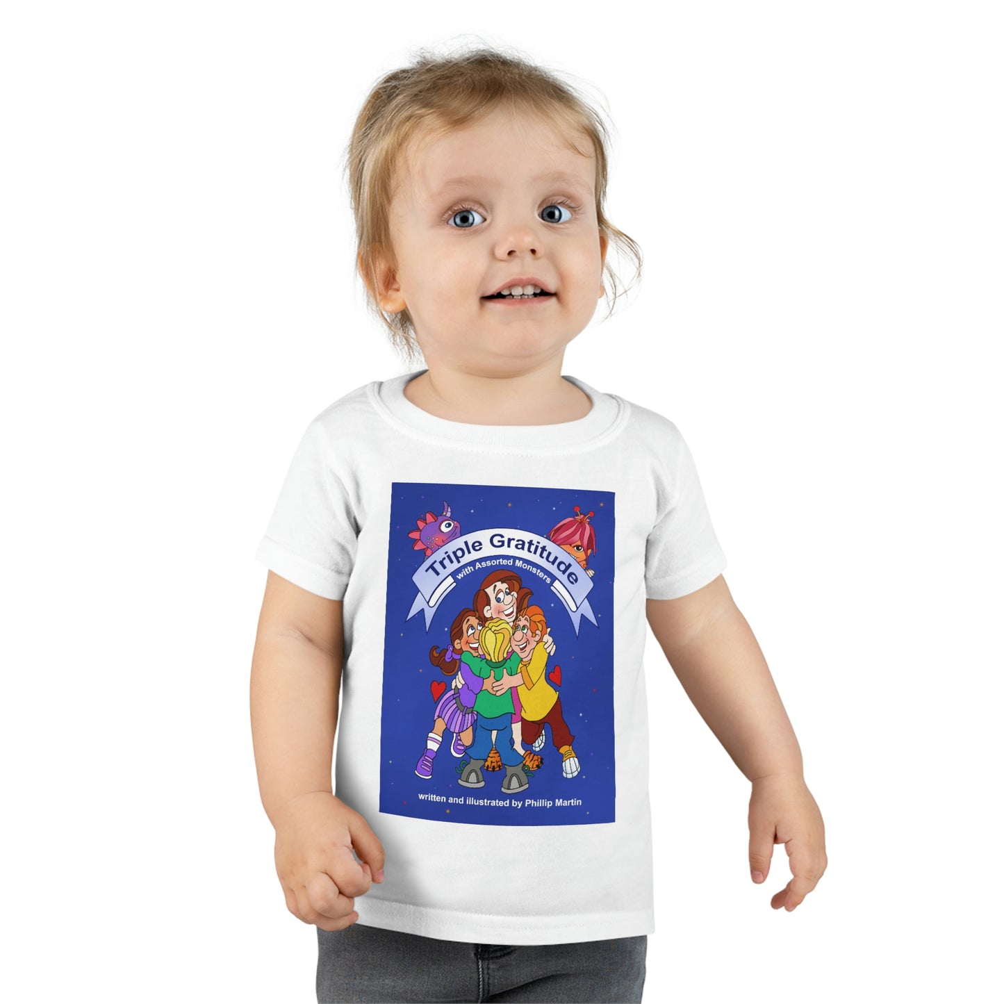 Triple Gratitude with Assorted Monsters Toddler T-shirt