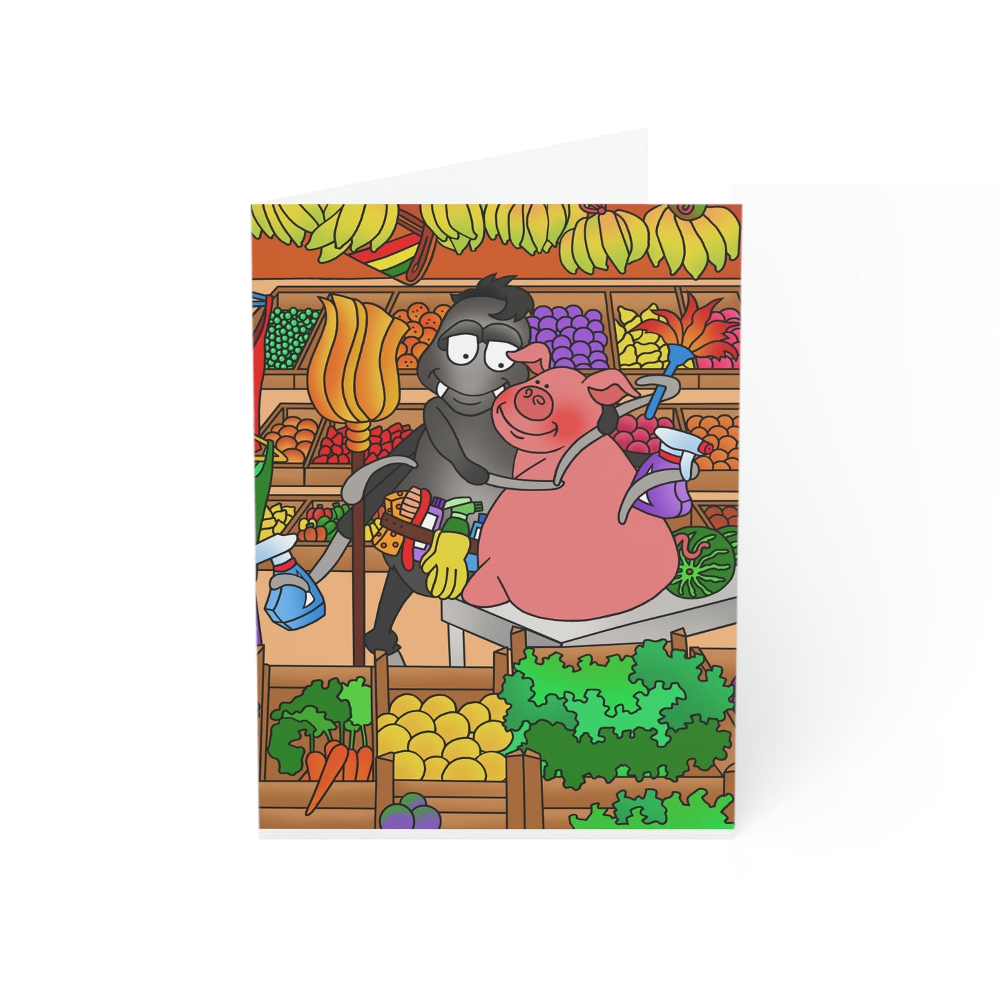 Anansi and the Market Pig Greeting Cards (1, 10, 30, and 50pcs)