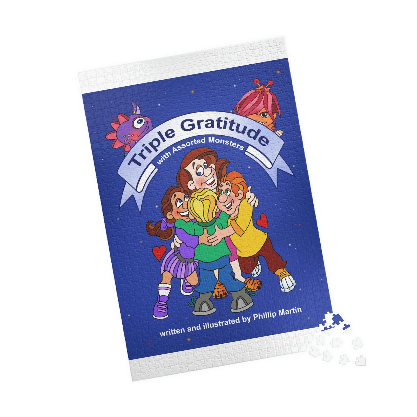 Triple Gratitude with Assorted Monsters Puzzle (110, 252, 500, 1014-piece)