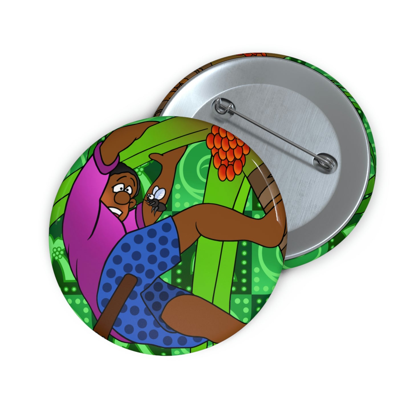A Fowl Chain of Events! Custom Pin Buttons