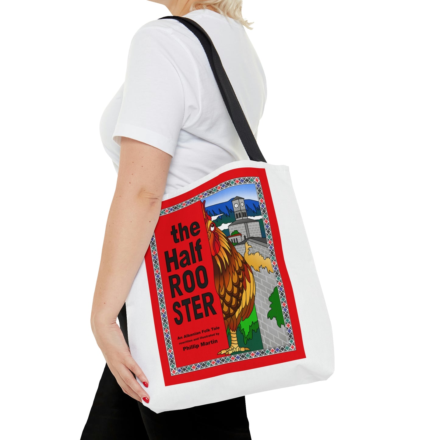 The Half Rooster AOP Tote Bag
