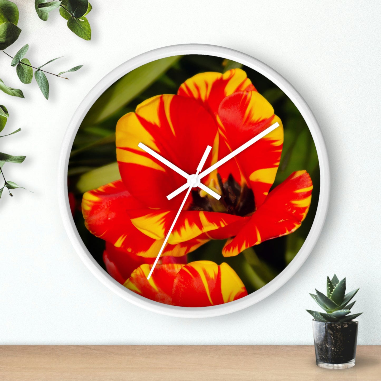 Flowers 12 Wall Clock
