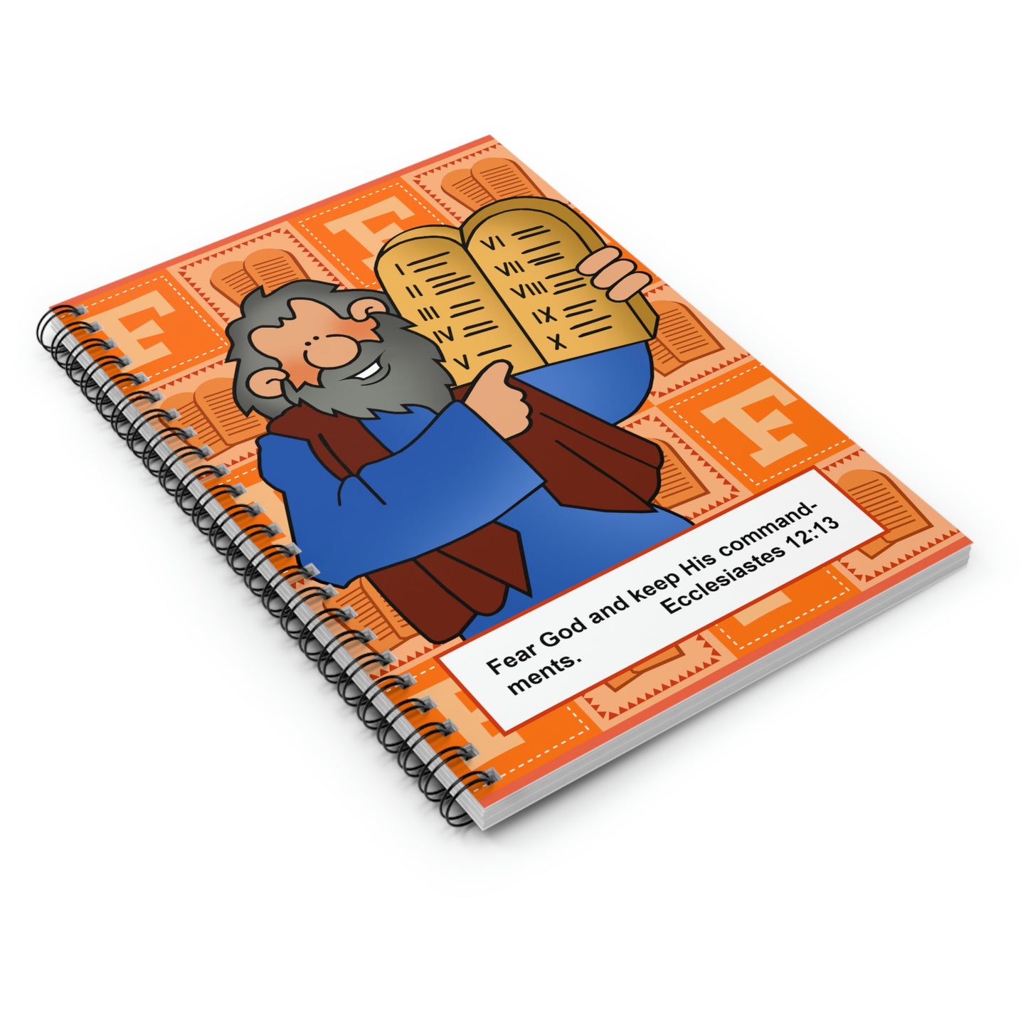 The Bible as Simple as ABC F Spiral Notebook - Ruled Line