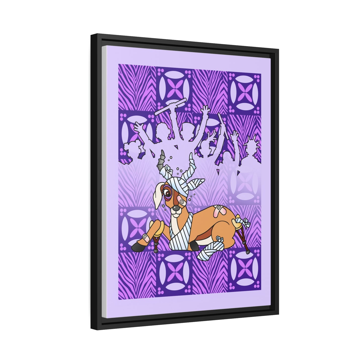 The Day that Goso Fell! Matte Canvas, Black Frame