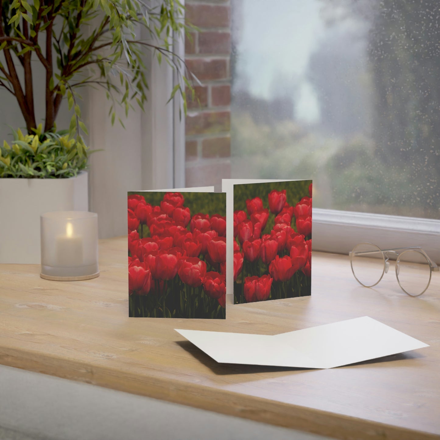 Flowers 22 Greeting Cards (1, 10, 30, and 50pcs)