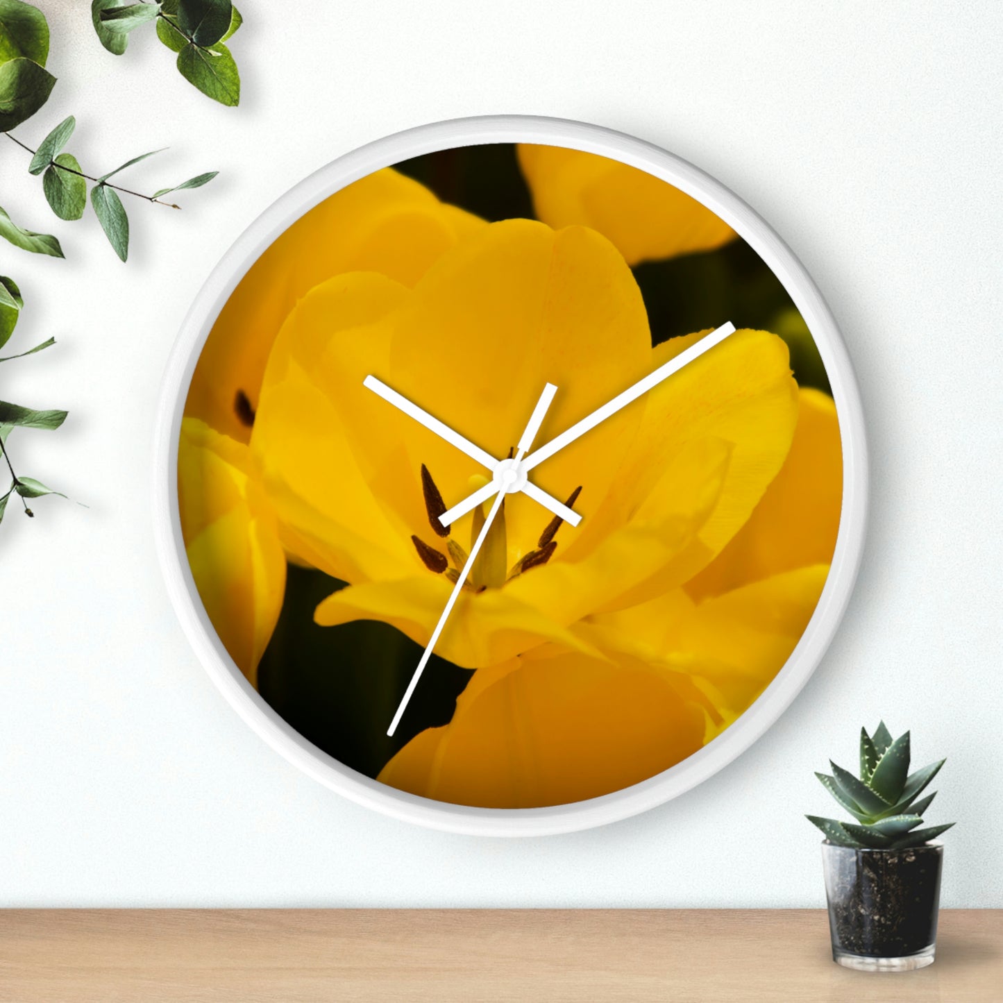 Flowers 16 Wall Clock