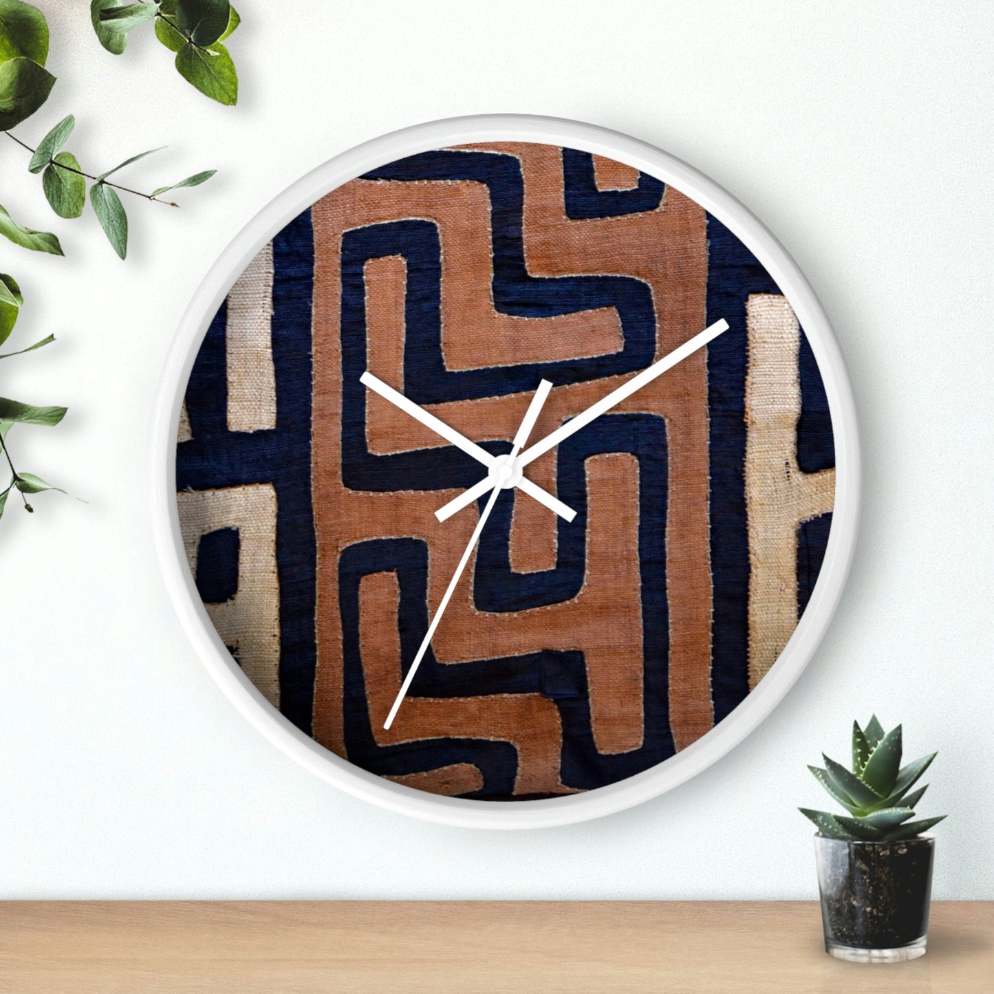 A Show of Hands Fabric Wall Clock