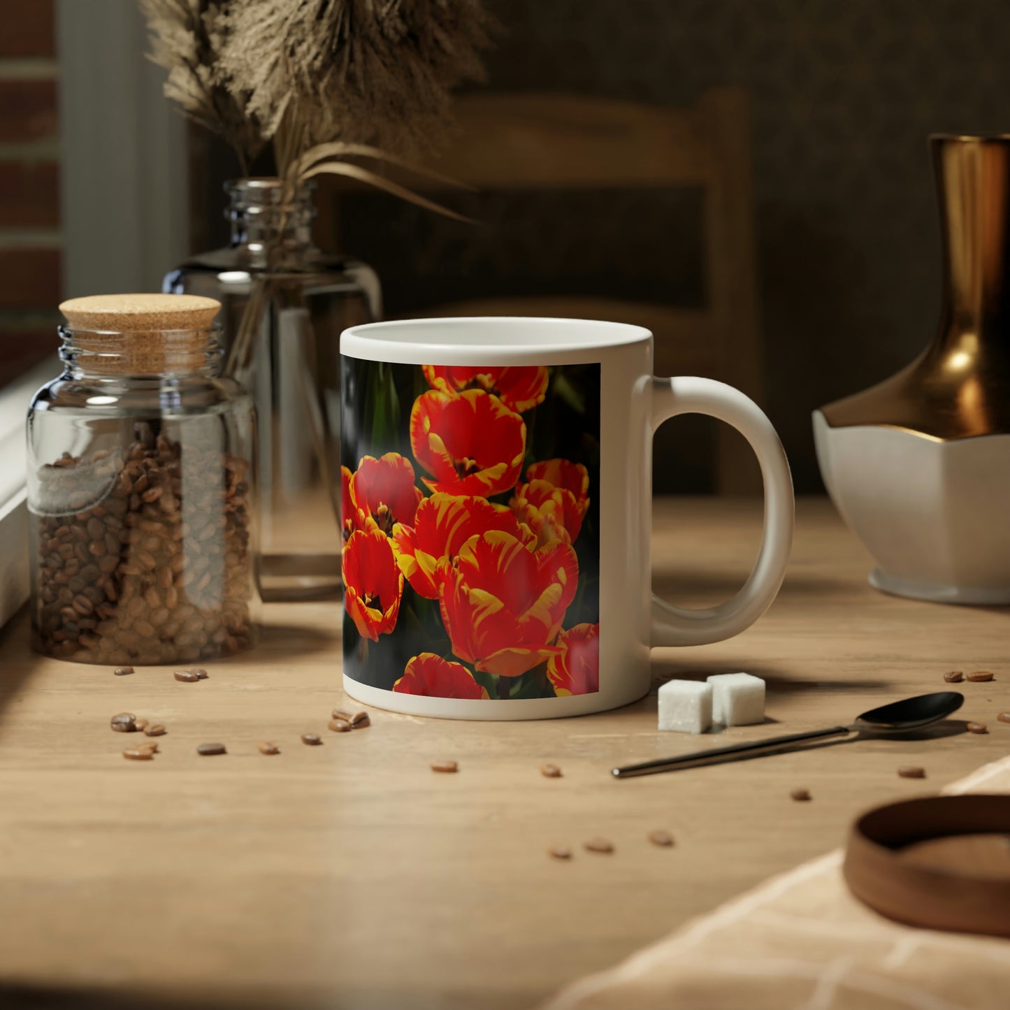 Flowers 19 Jumbo Mug, 20oz