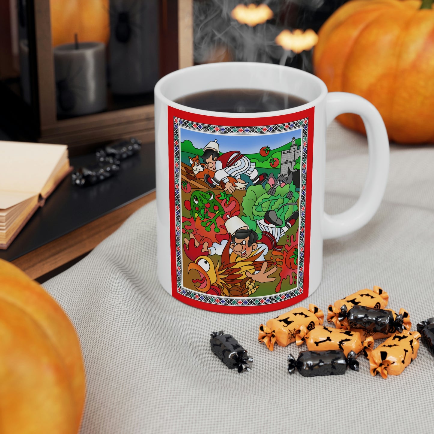 The Half Rooster! Ceramic Mug 11oz