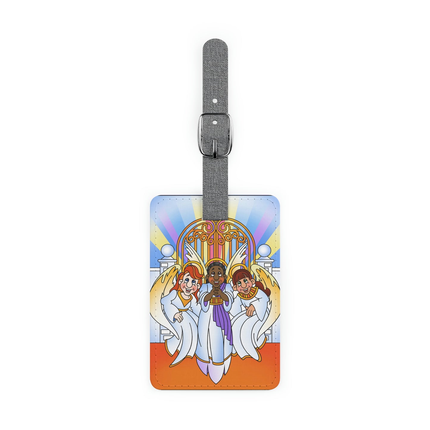 Shirley, Goodness, and Mercy Saffiano Polyester Luggage Tag, Rectangle