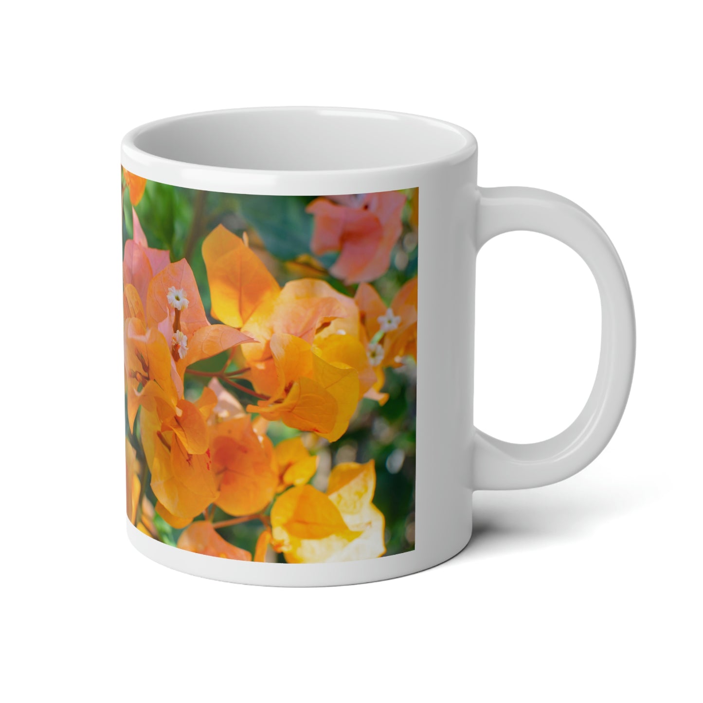 Flowers 29 Jumbo Mug, 20oz
