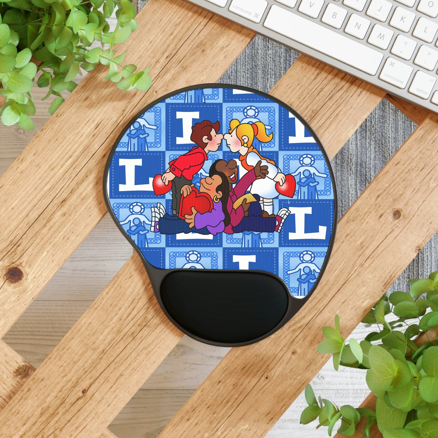 The Bible as Simple as ABC L Mouse Pad With Wrist Rest