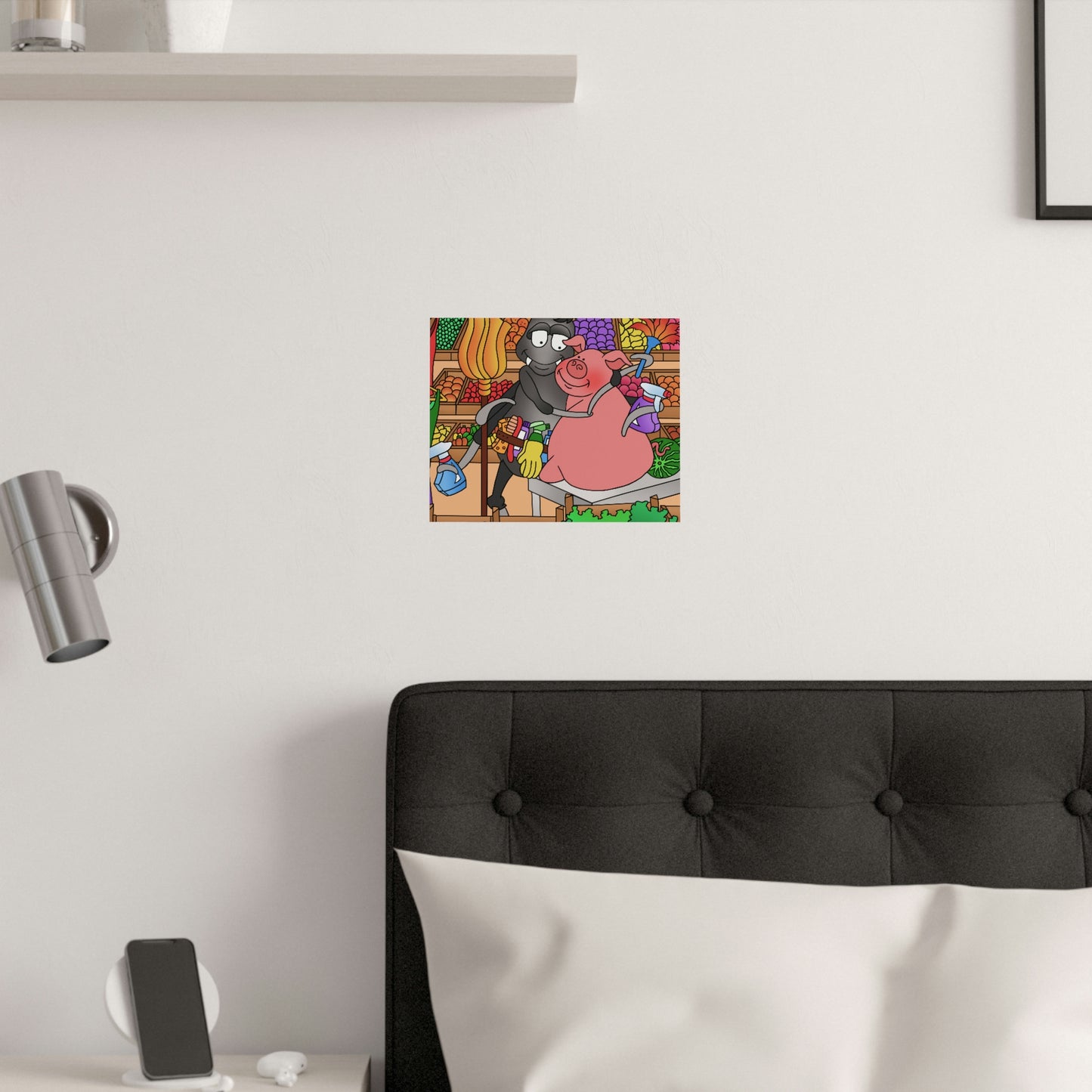 Anansi and the Market Pig Satin Posters (210gsm)