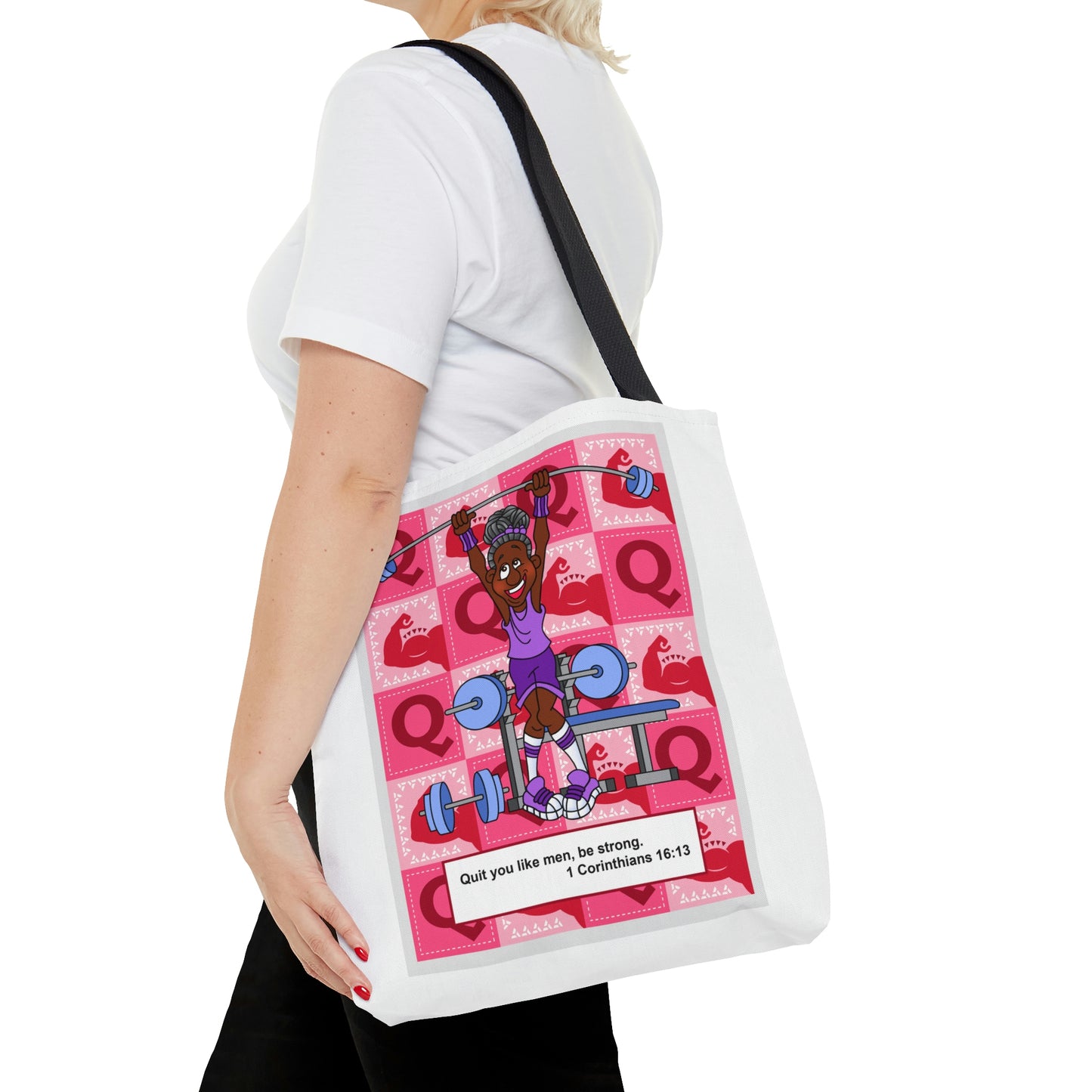 The Bible as Simple as ABC Q AOP Tote Bag