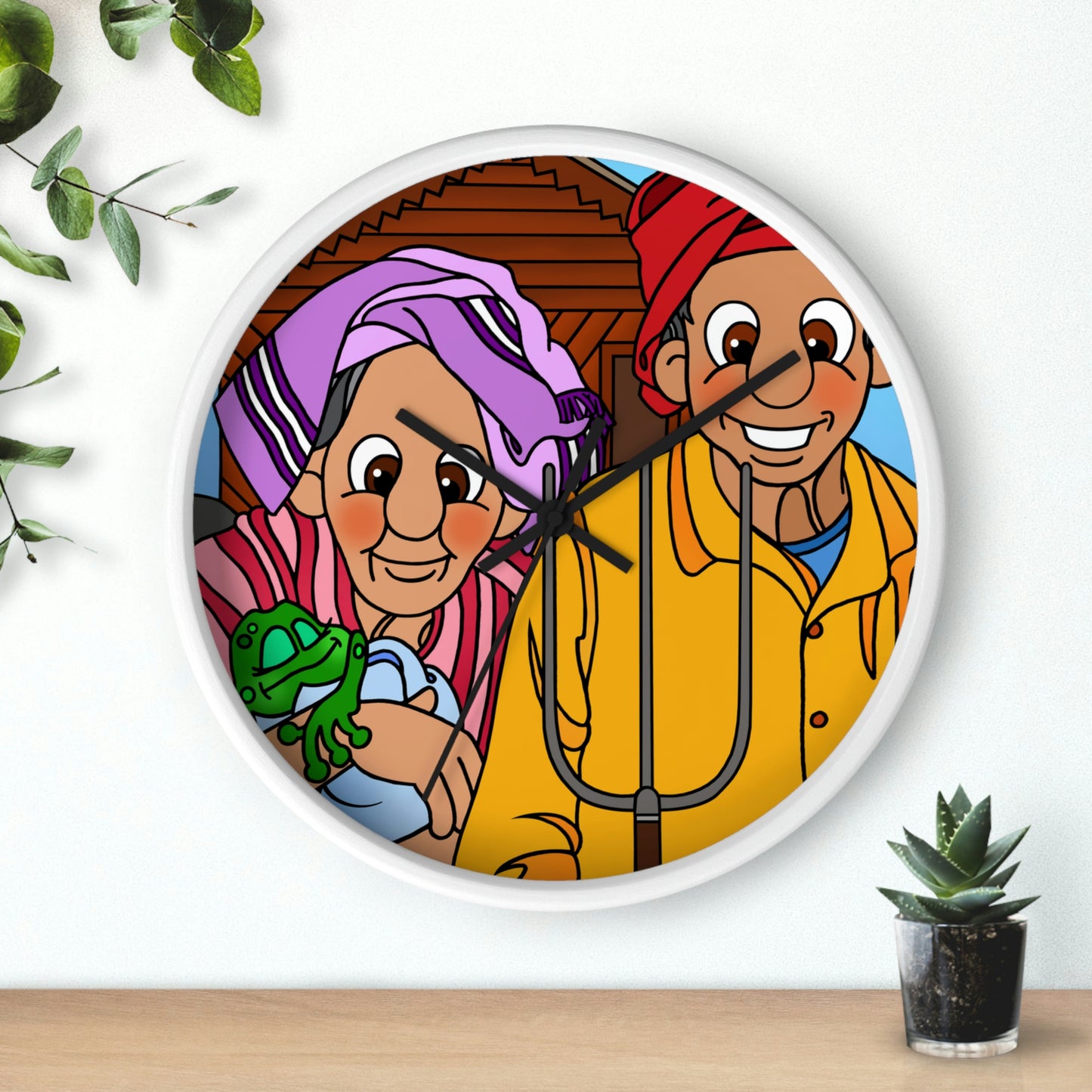 The Frog Princess Wall clock