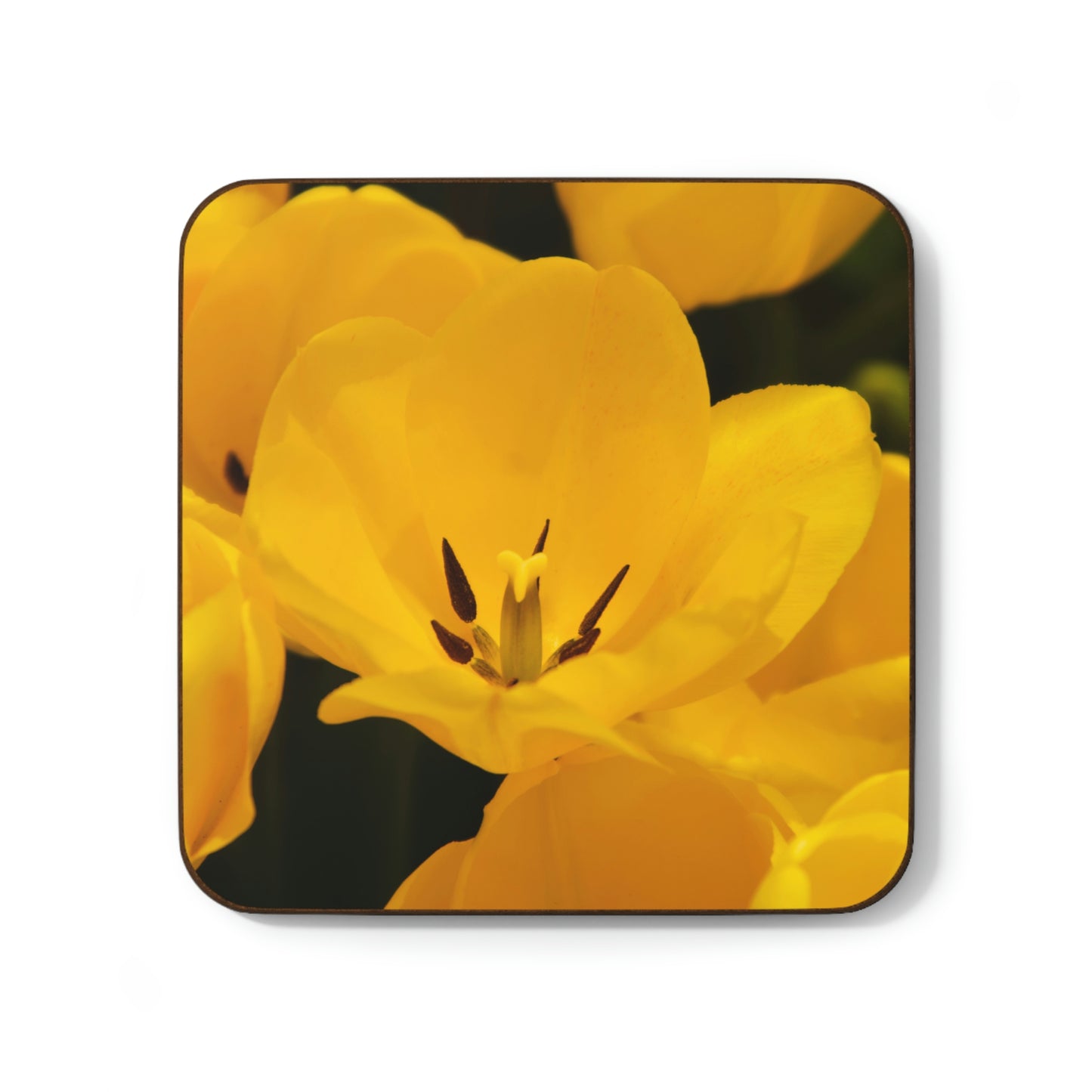 Flowers 16 Hardboard Back Coaster