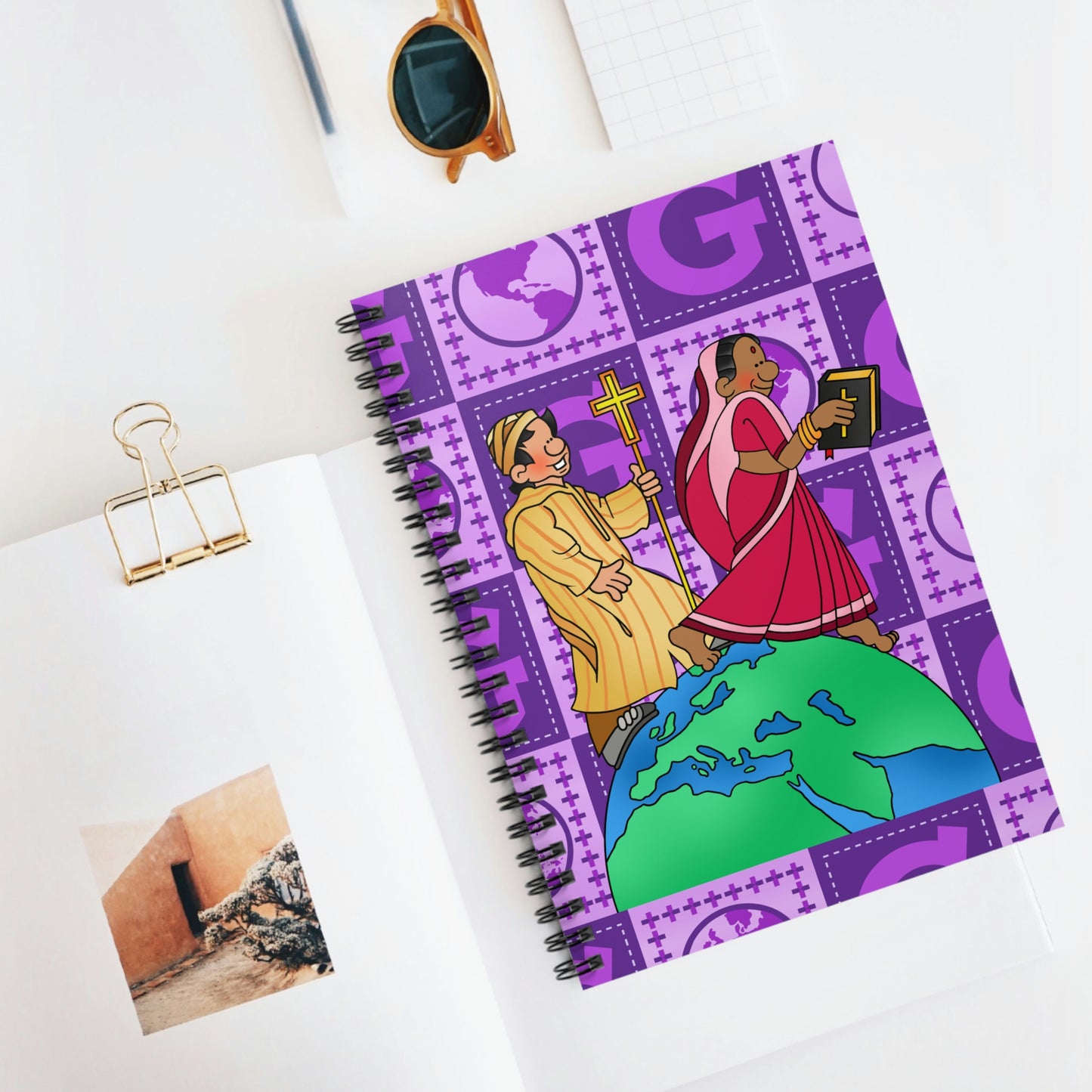 The Bible as Simple as ABC G Spiral Notebook - Ruled Line