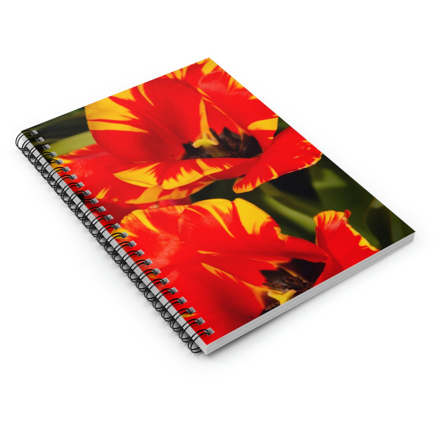 Flowers 12 Spiral Notebook - Ruled Line