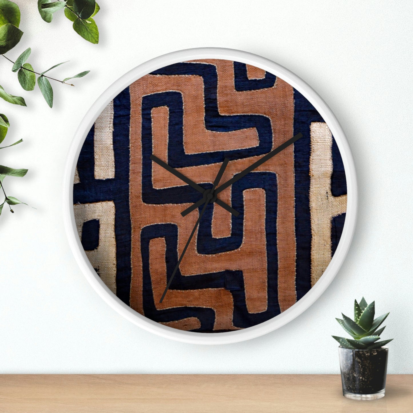 A Show of Hands Fabric Wall Clock