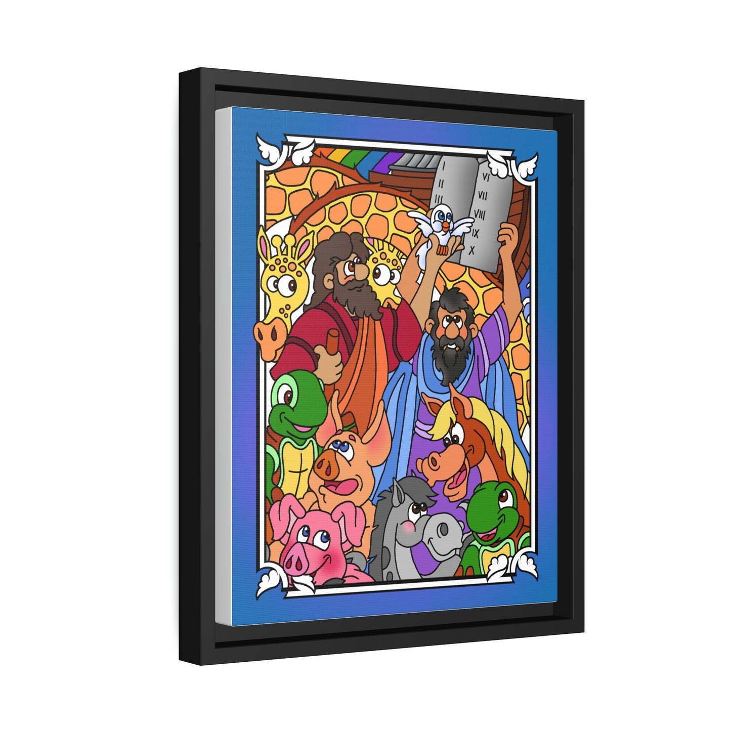 Hark and Harold Angel Sing! Matte Canvas, Black Frame